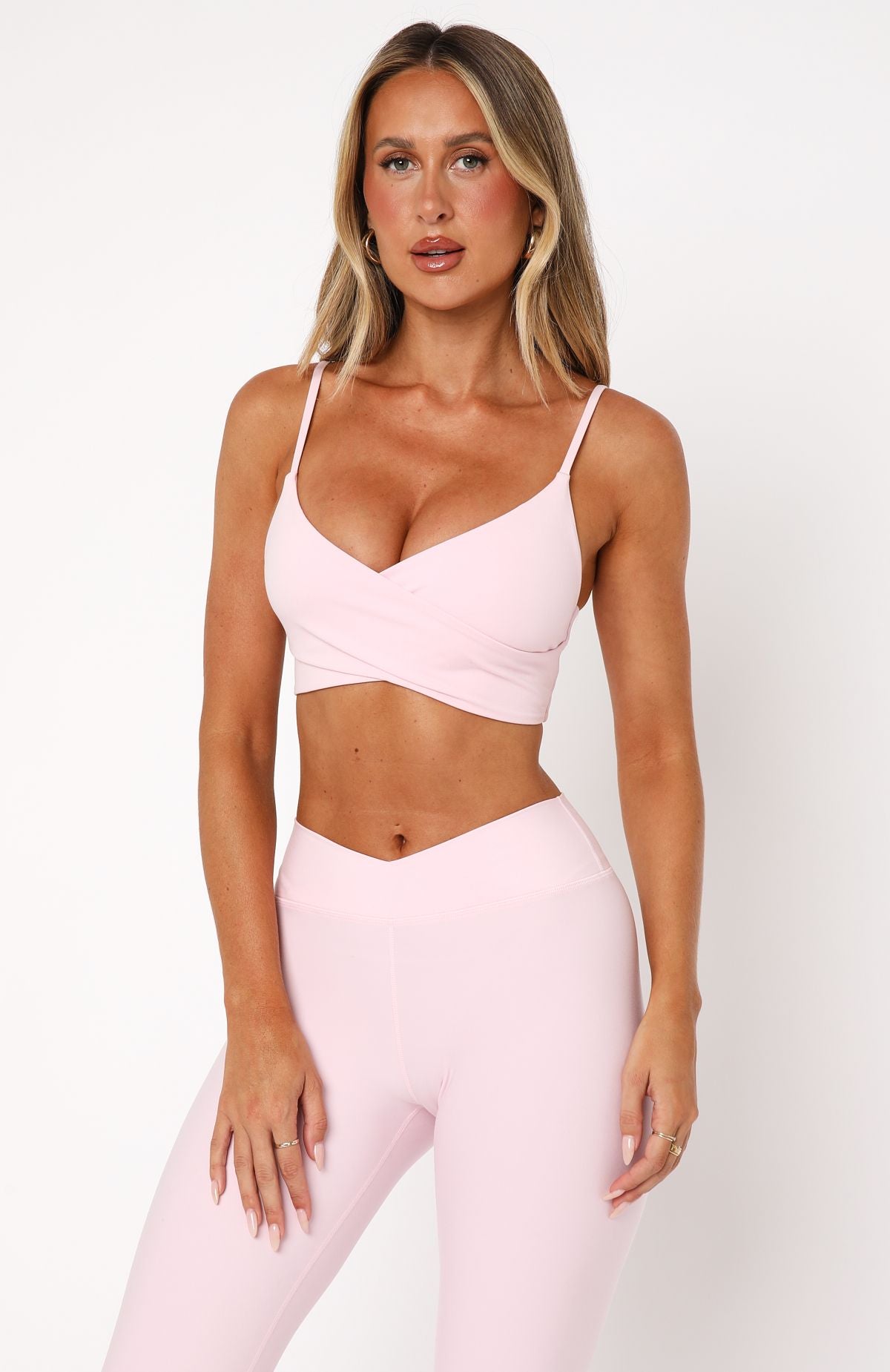 Energy Surge Sports Bra Ballet Pink | White Fox Boutique US