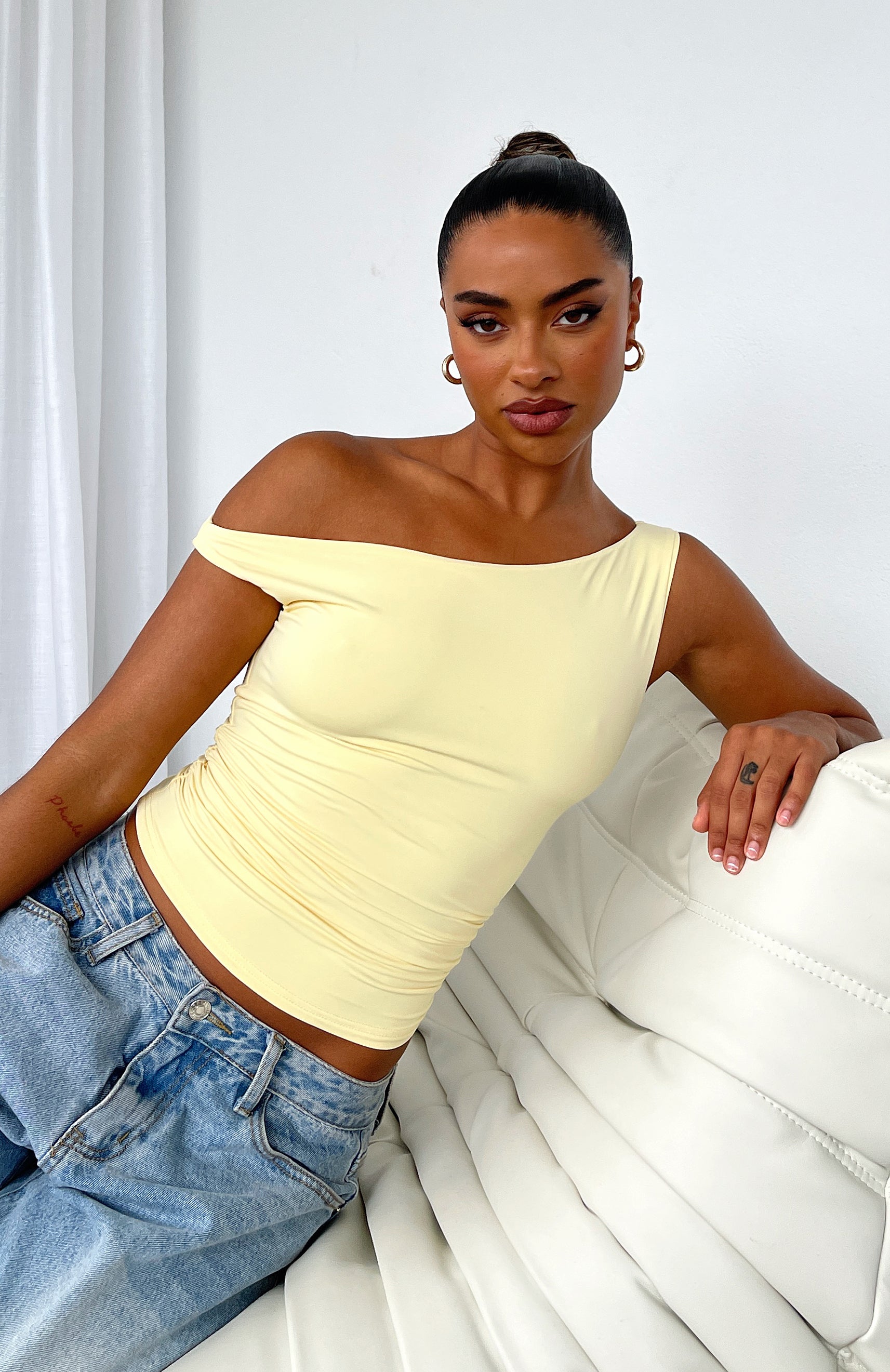 Stay With You Top Lemon | White Fox Boutique US