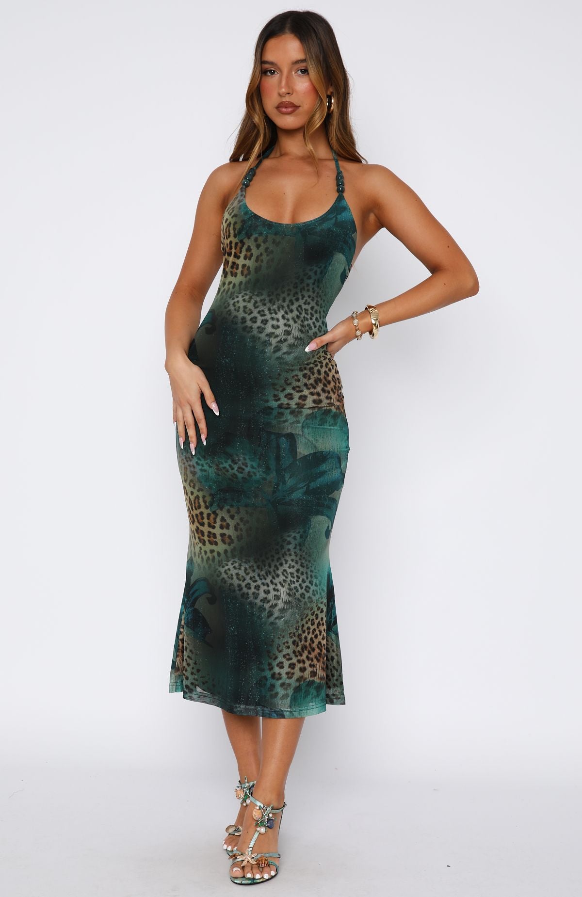 Tropic Like It's Hot Midi Dress Mystic Blossom | White Fox Boutique US Tropic Like It's Hot Midi Dress Mystic Blossom | White Fox Boutique US