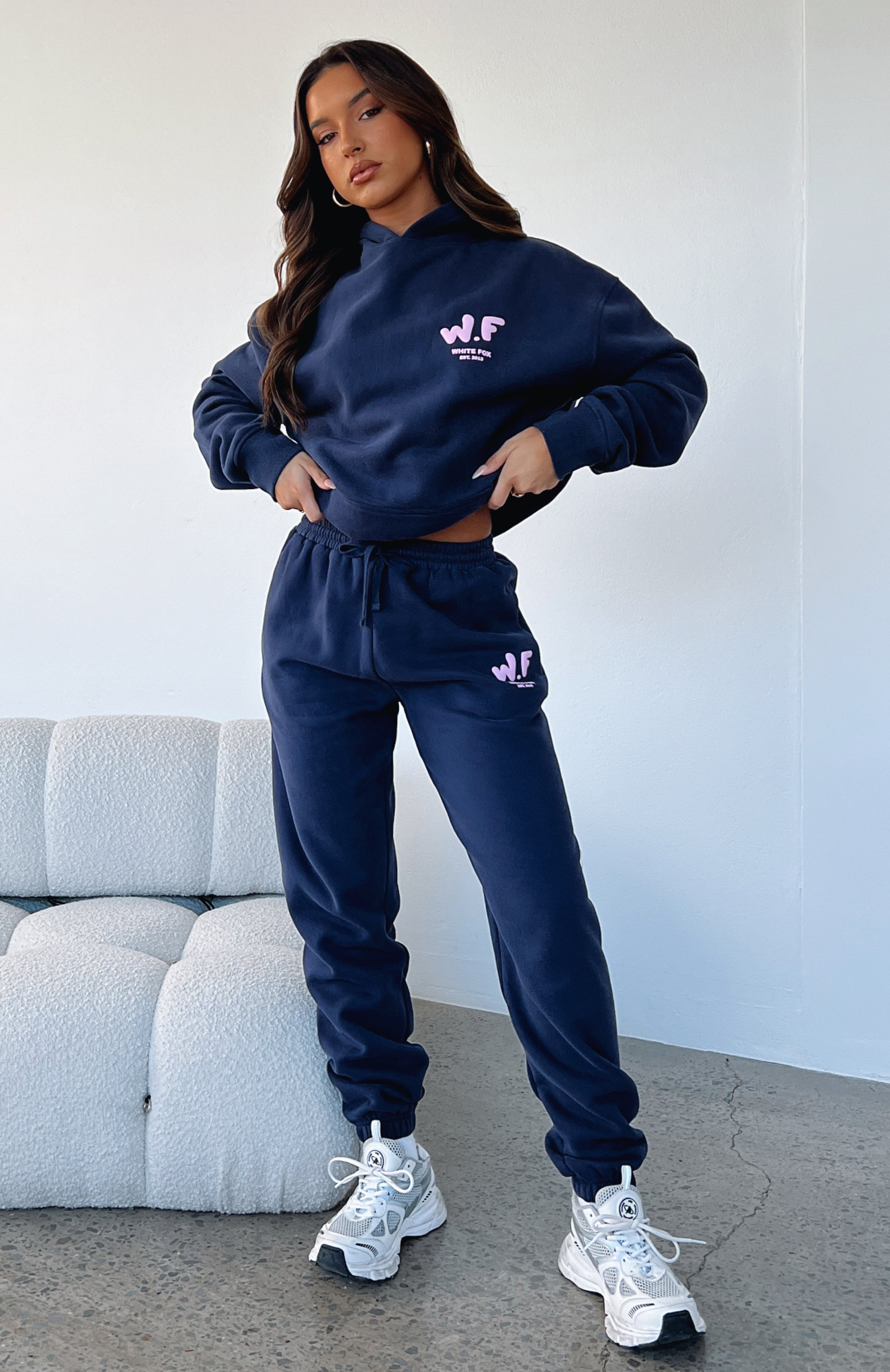 Women's Sweatshirt & Joggers Co-ord Set (Navy Blue)