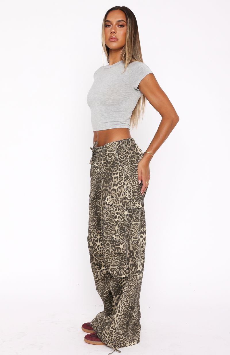 Commodity Parachute Pants Leopard Print | White Fox Boutique US