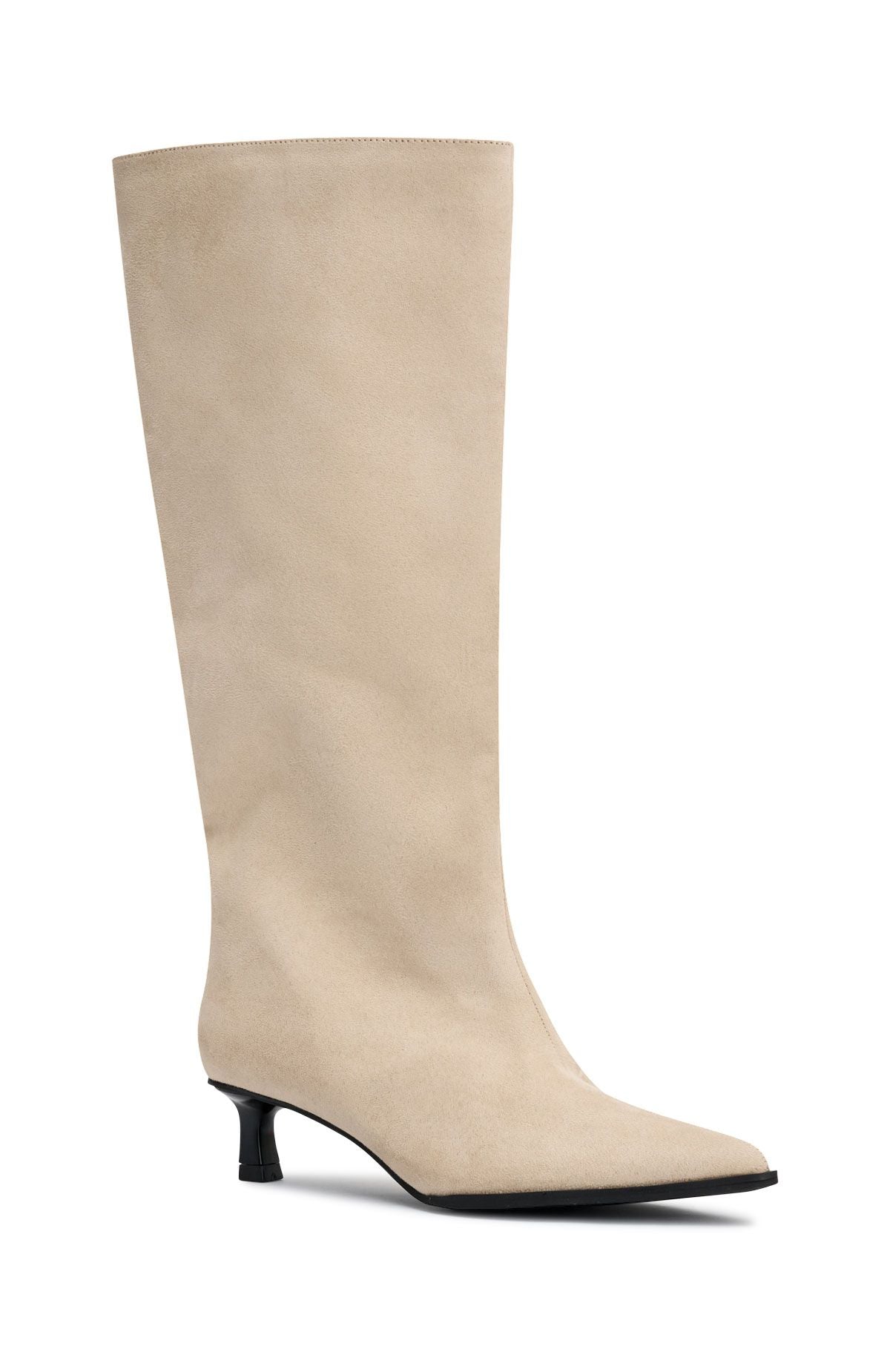 Juliette Knee High Boots Tan Faux Suede | White Fox Boutique US