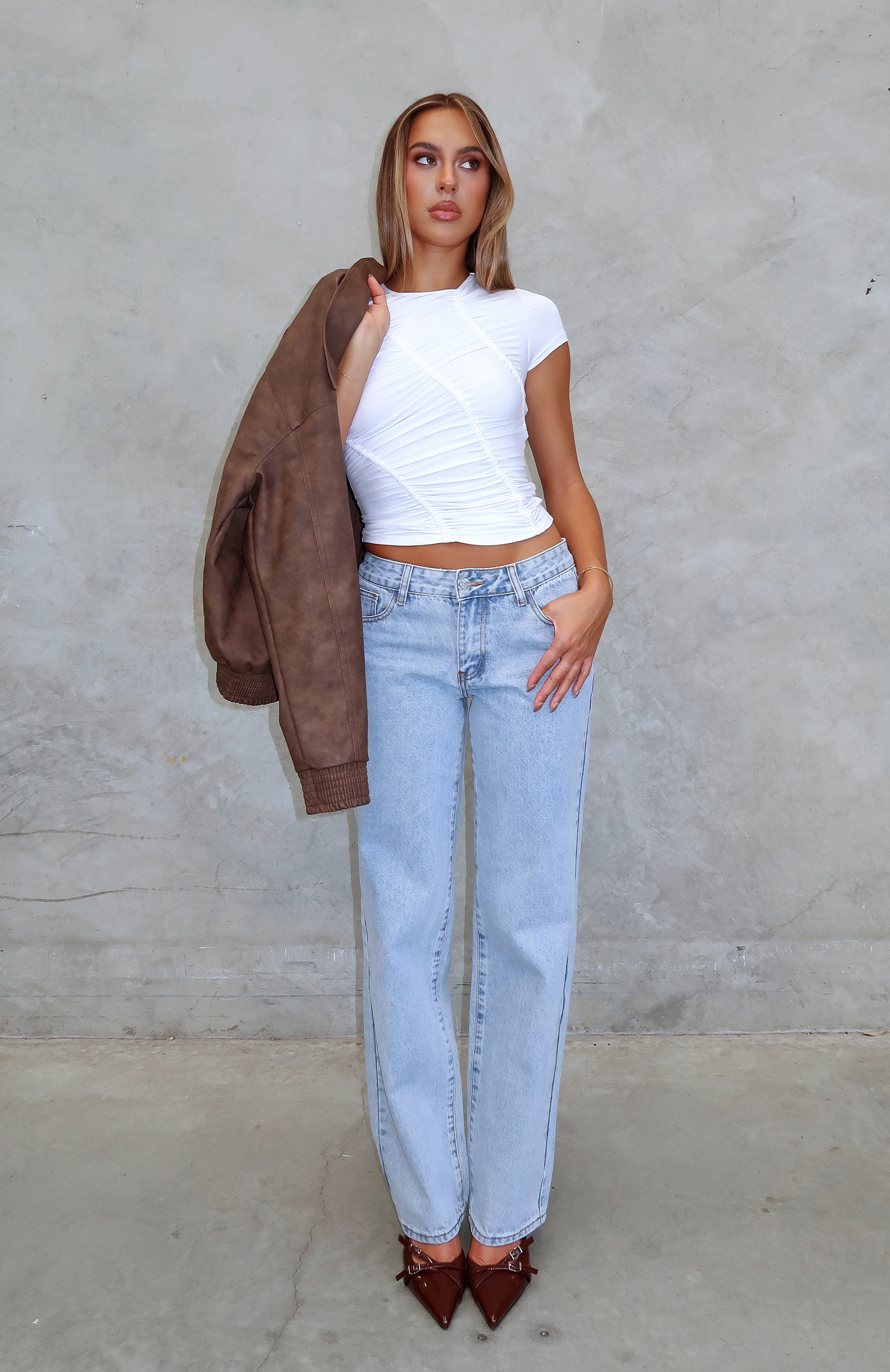 Regular Fit Jeans Jeans Straight Zara JEANS RELAXED FIT SOBEK Biru