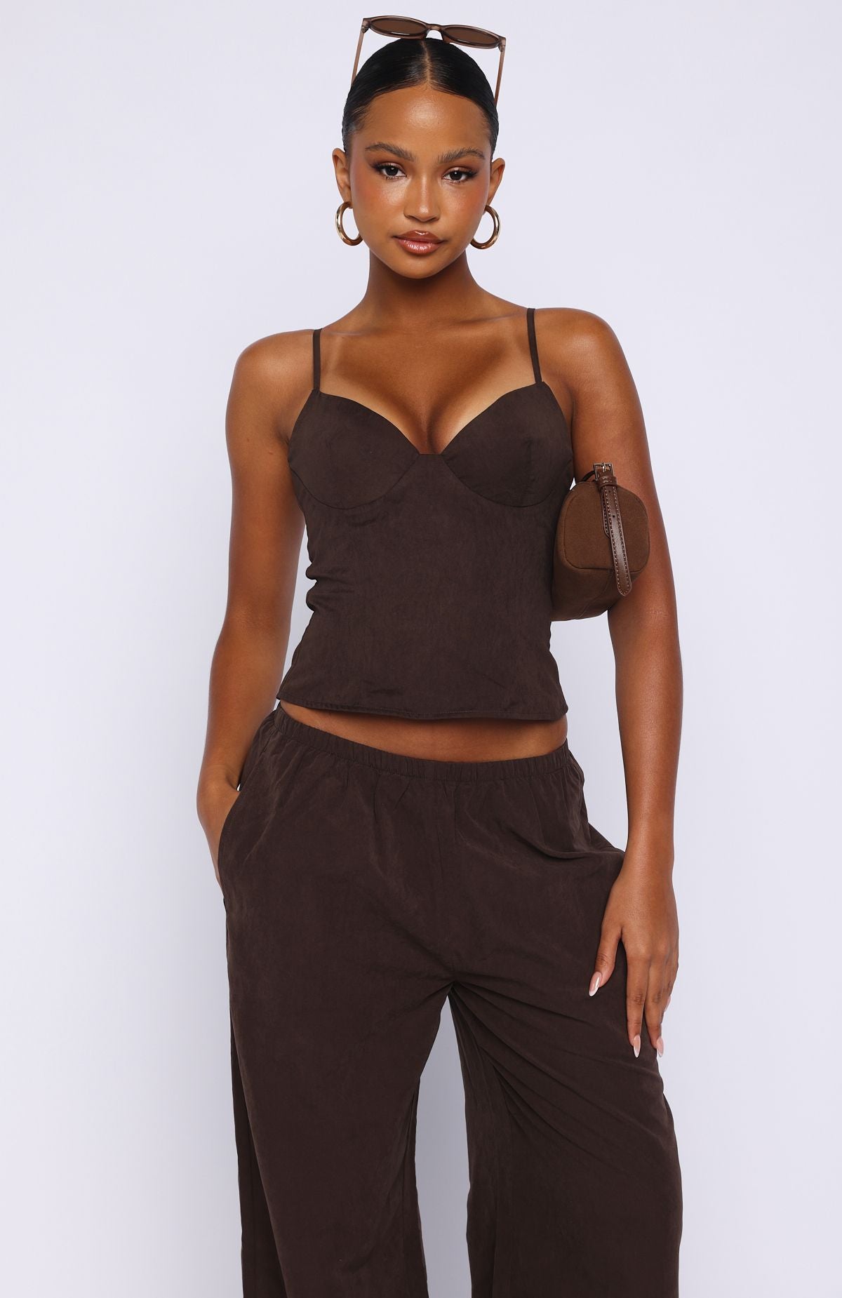 Have A Nice Day Top Chocolate | White Fox Boutique US