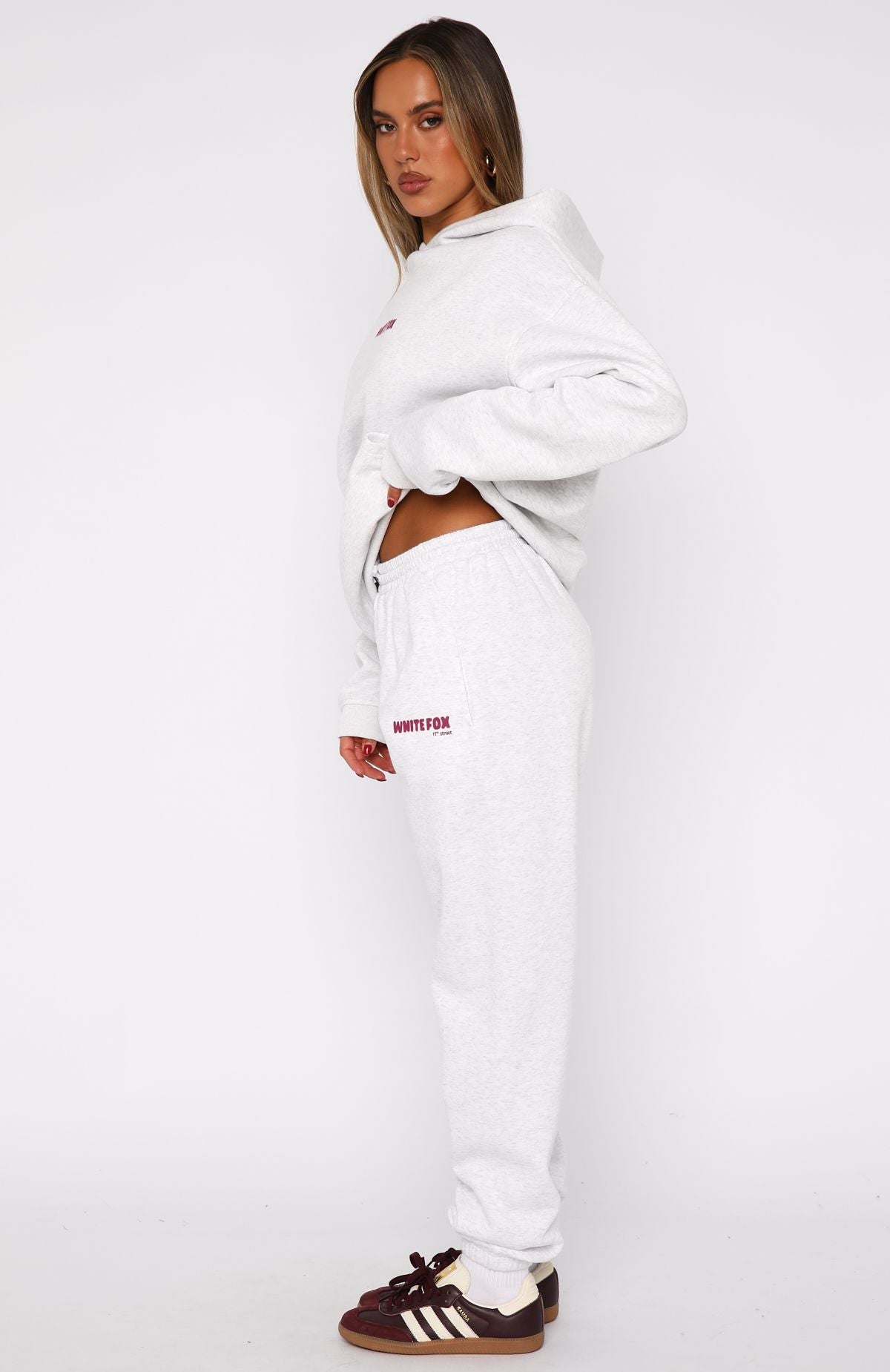 11th Street New York Or Nowhere Sweatpants Berry Blast | White Fox