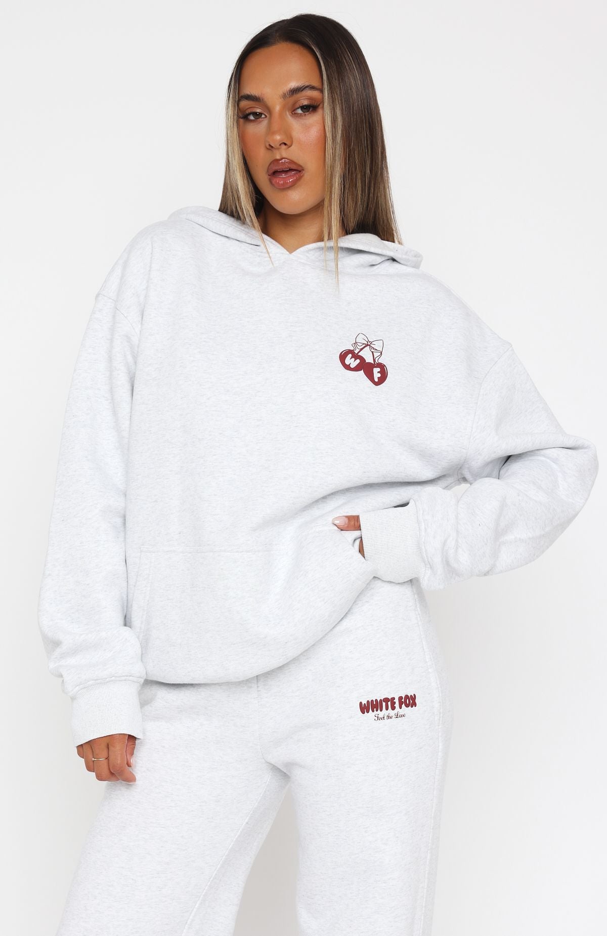 FOX Sweat à Capuche Femme - Wordmark Oversized - spearmint