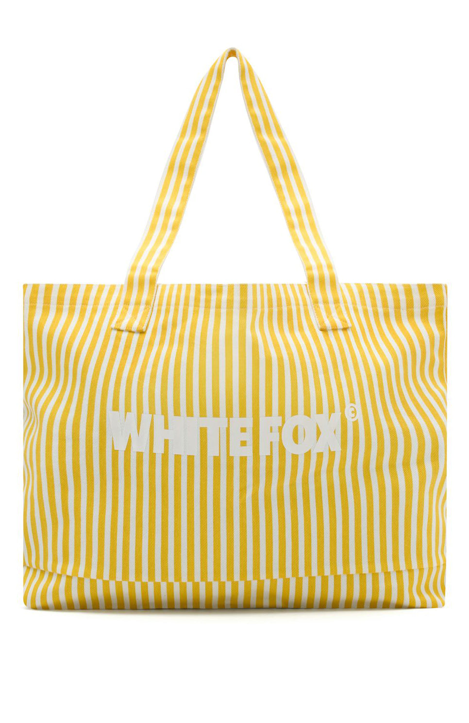 Straight Lines Tote Bag Yellow Stripe | White Fox Boutique US