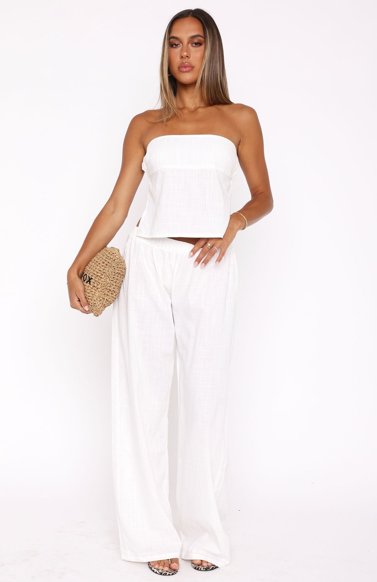 I Knew You'd Leave Pants White | White Fox Boutique US