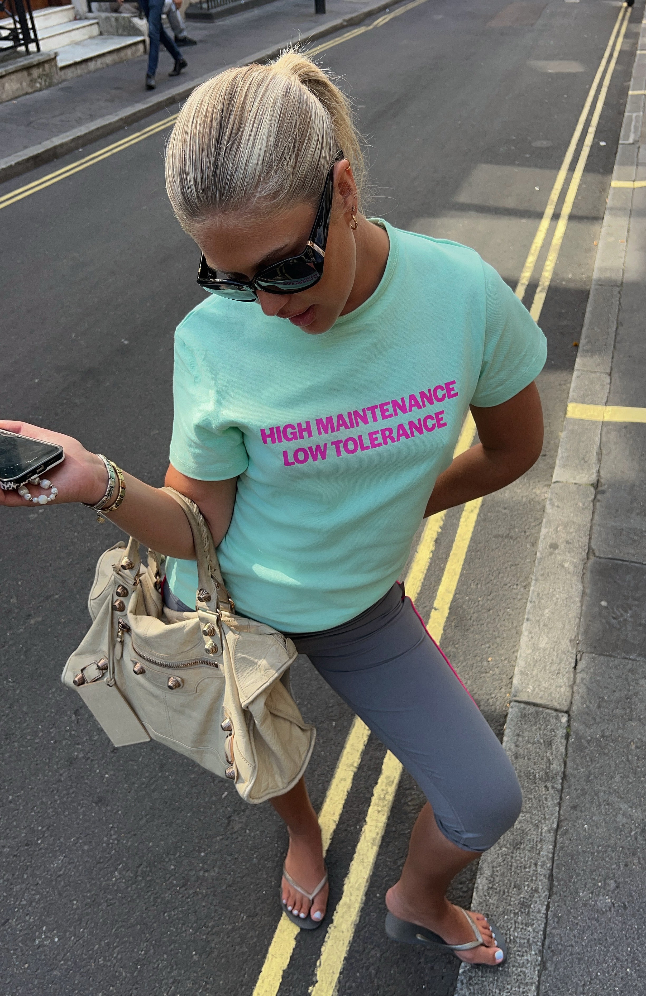 High Maintenance Vibes Tee Mint | White Fox Boutique US