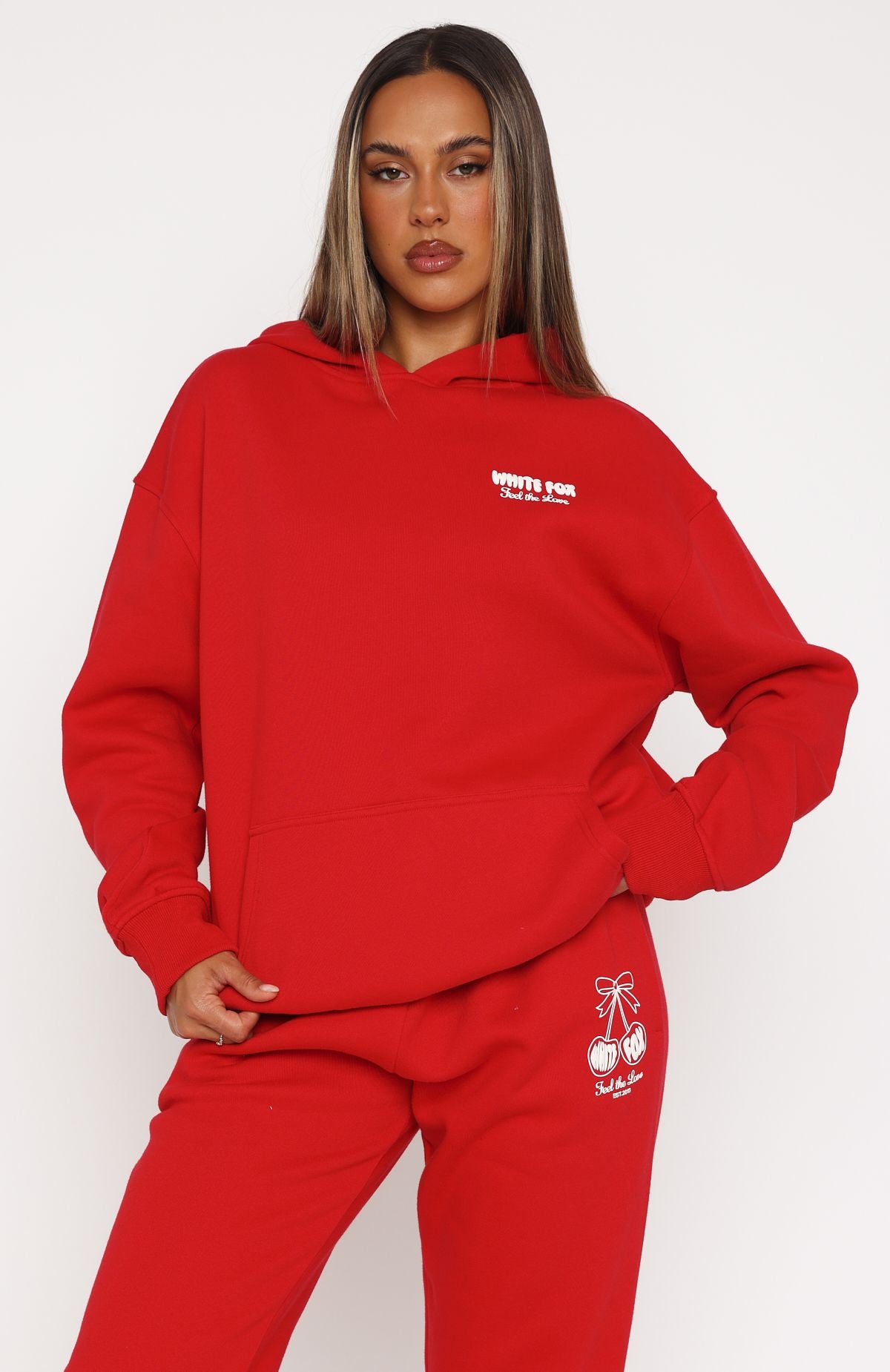 Love Of My Life Oversized Hoodie Red | White Fox Boutique US