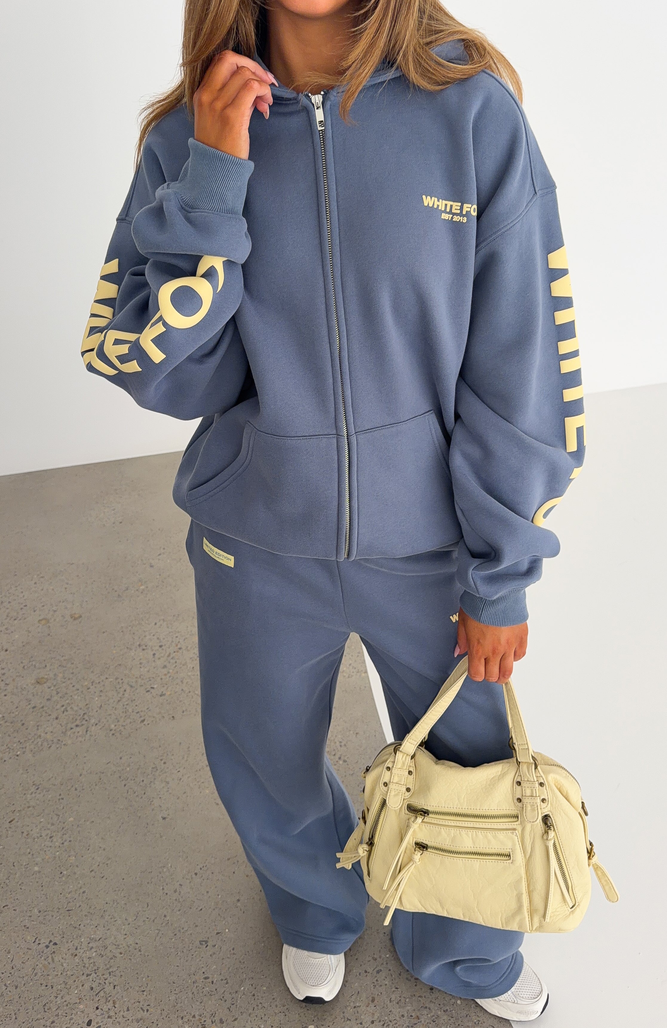 Higher Ground Zip Front Hoodie Ocean | White Fox Boutique US