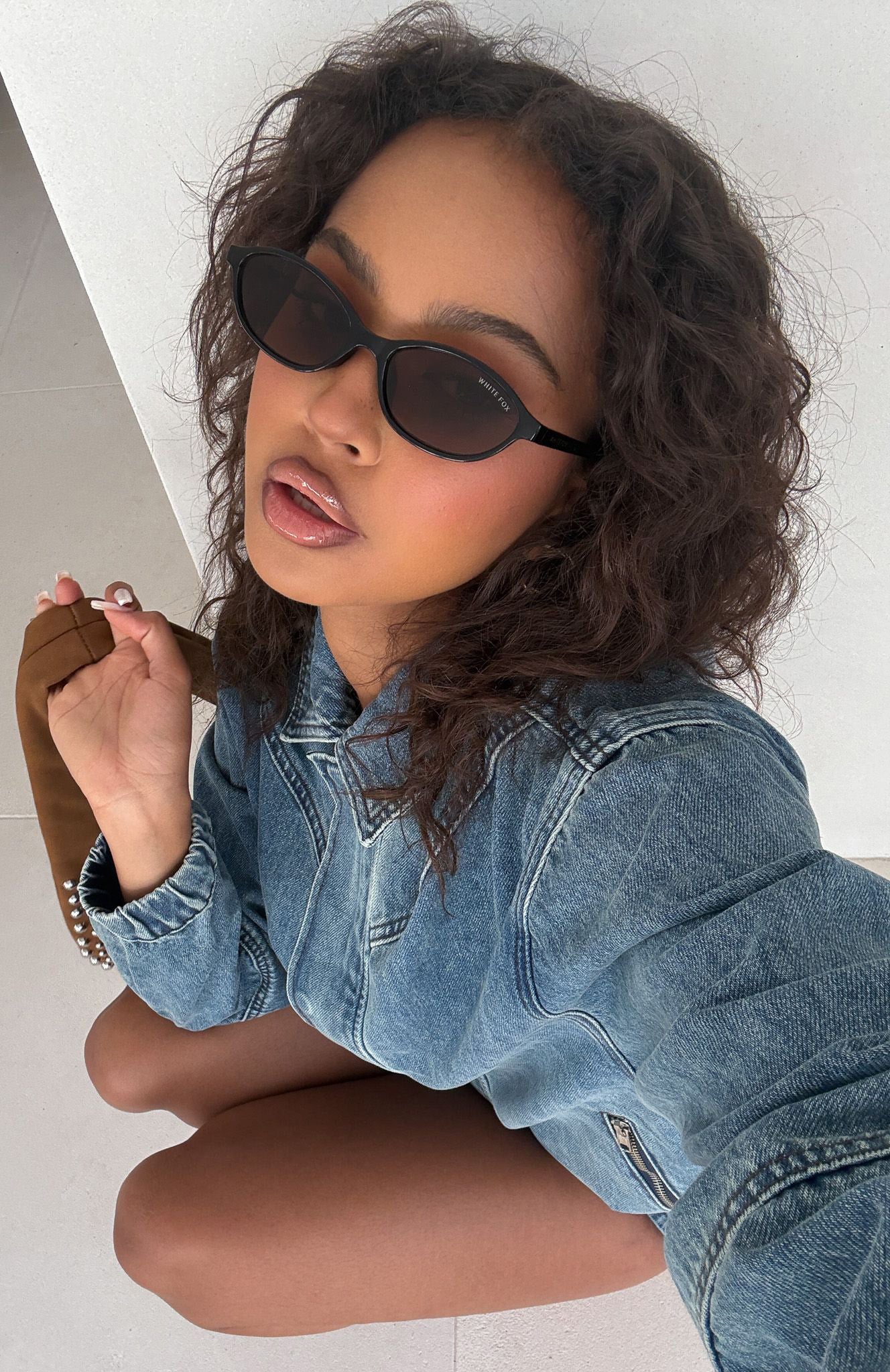 Robert Sunglasses Black | White Fox Boutique US