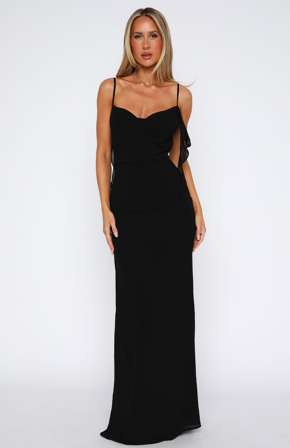 Love Blossoms Maxi Dress Black Love Blossoms Maxi Dress Black