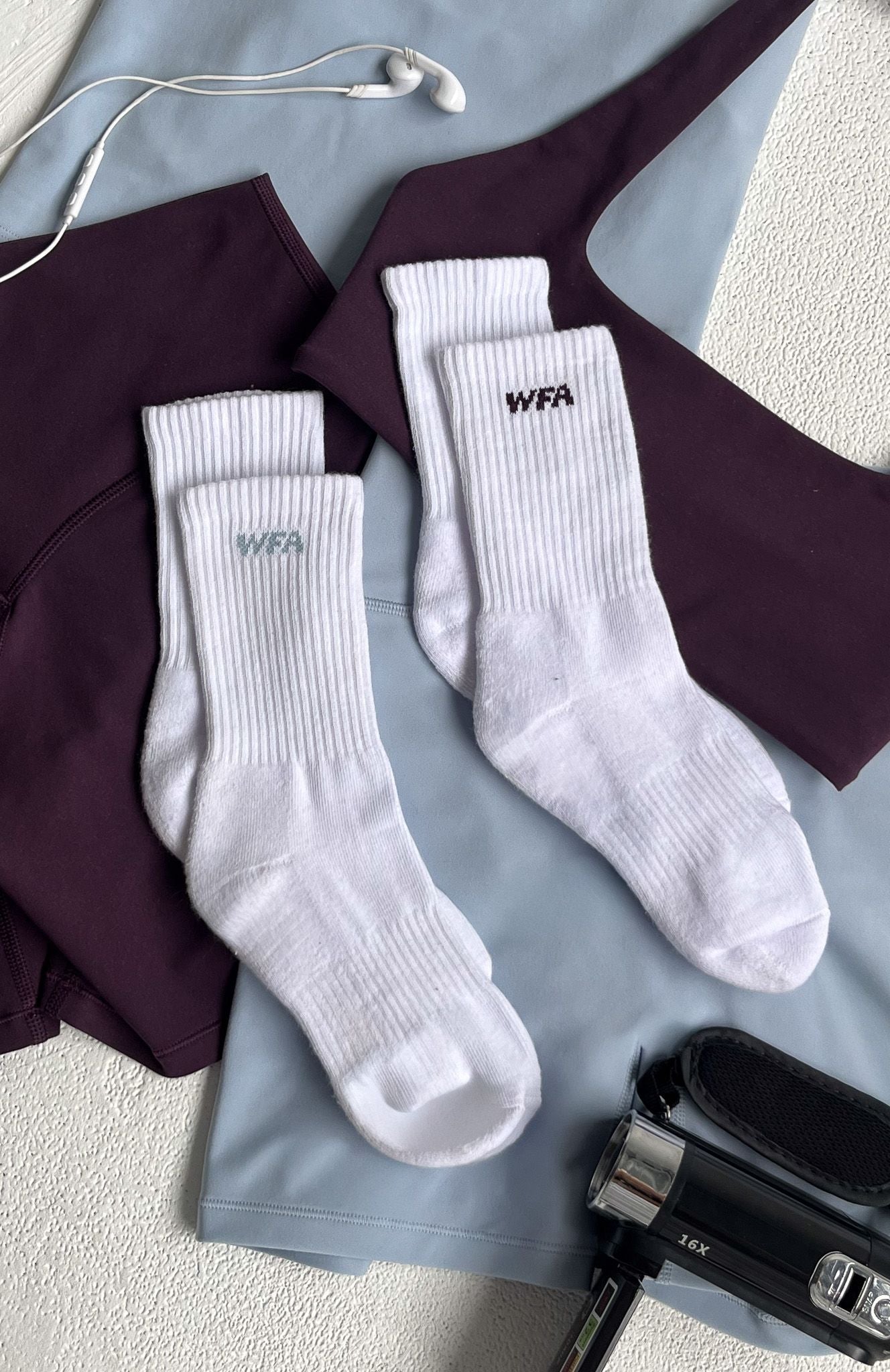 Wfa 2 Pack Socks Icy Blue/Midnight Plum | White Fox Boutique US
