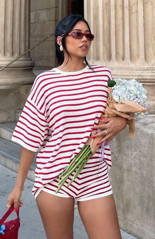 All The Little Things Top Red Stripe | White Fox Boutique US