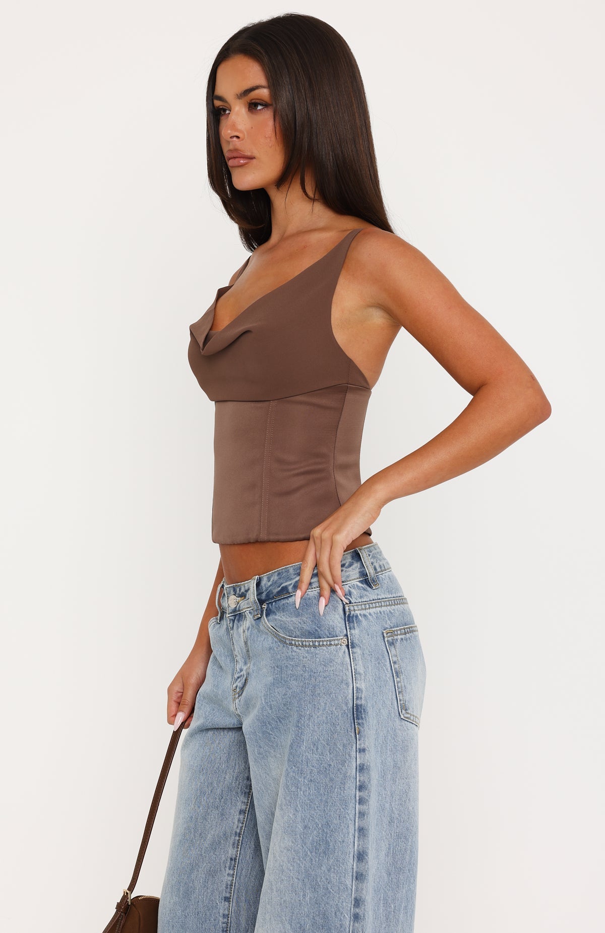 MOONTREEPLANET Bustier ビスチェ Keep It Honest Bustier Mocha | White Fox Boutique US
