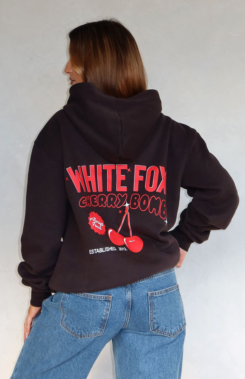Don't Waste Time Hoodie Charcoal | White Fox Boutique US