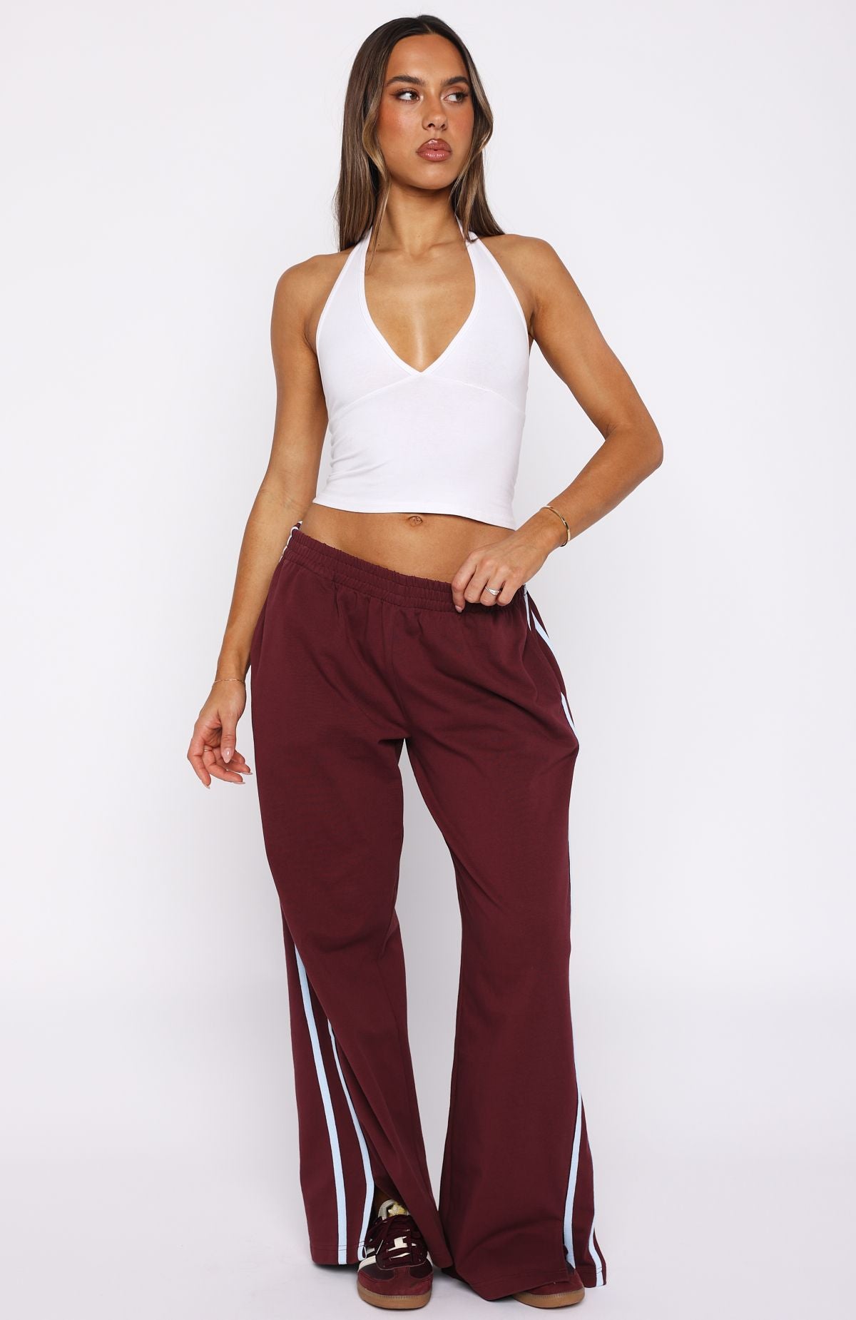 THE STRAIGHT スノーボードパンツ M E-BURGUNDY Make Me Promises Pants Burgundy | White Fox Boutique US