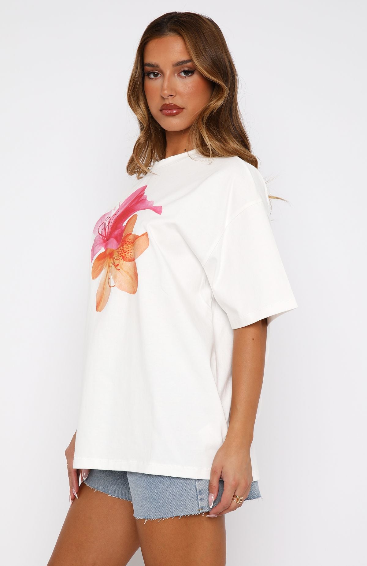 Power Of Possibility Oversized Tee White | White Fox Boutique US