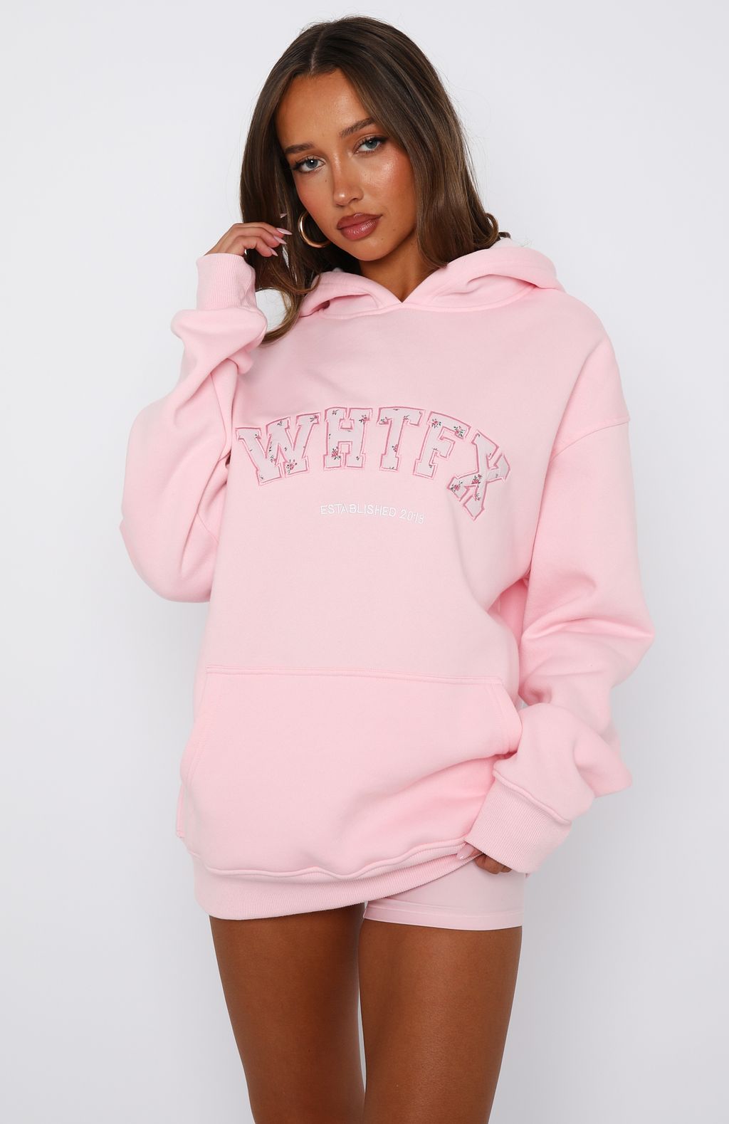 ★ ★ Here is the pink CKJ Off Duty Holiday Round You Can Have My JOYRIDE Hoodie - Pink
