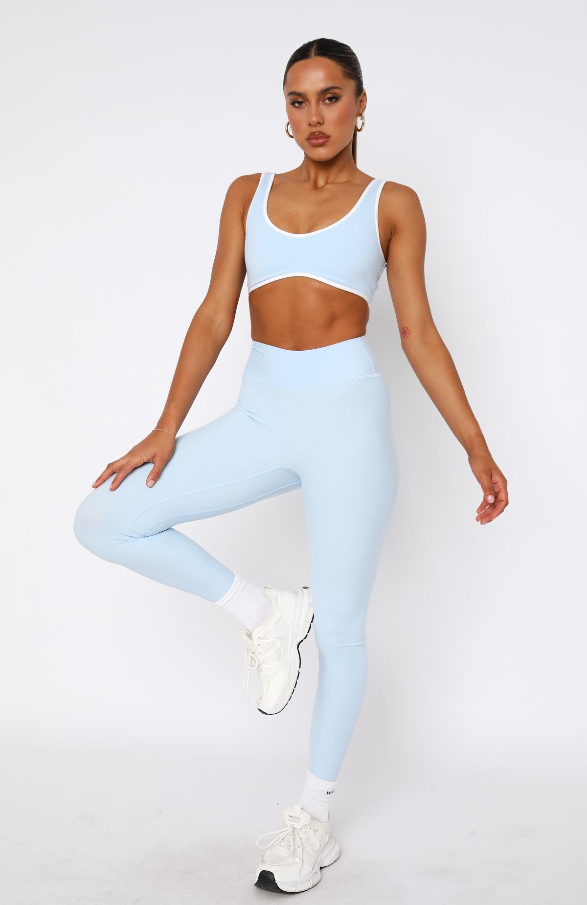 Intensity Scrunch Leggings Baby Blue | White Fox Boutique US