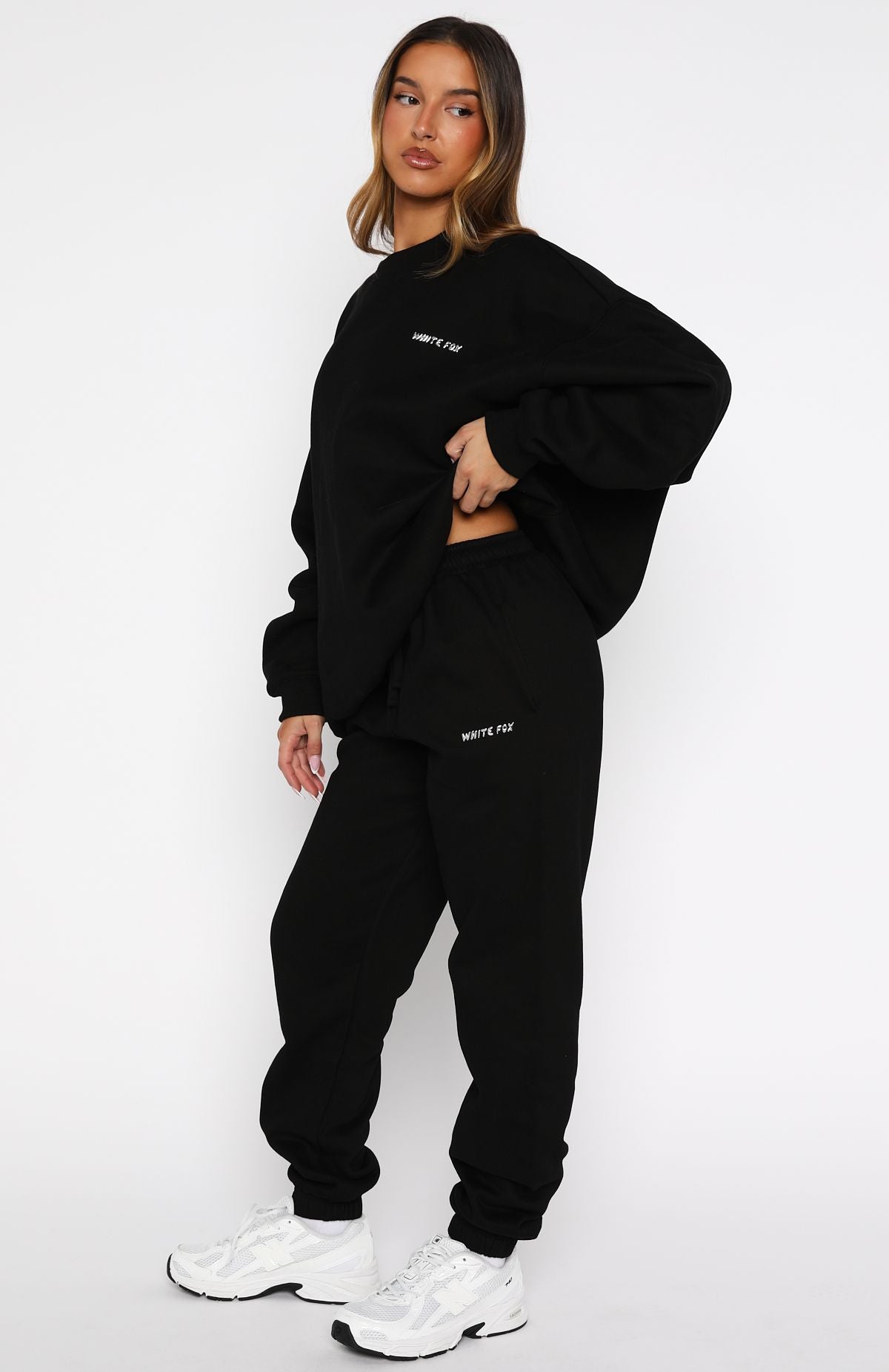 Test Drive Sweatpants Black | White Fox Boutique US