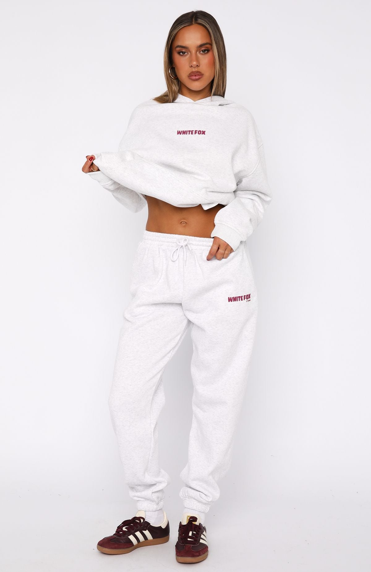 11th Street New York Or Nowhere Sweatpants Berry Blast | White Fox