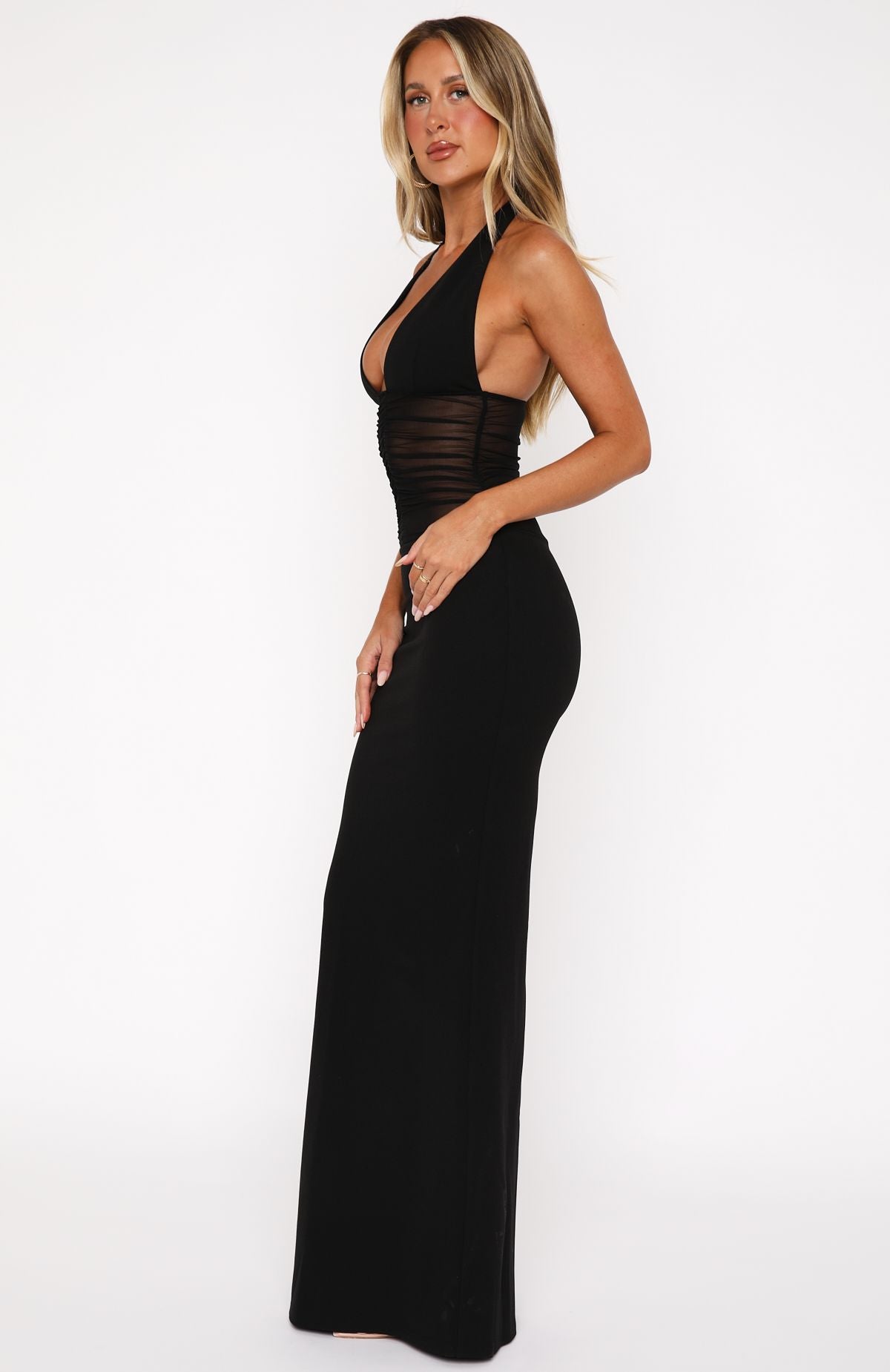 litzo women's a-line maxi dress product info and reviews All My Love Maxi Dress Black