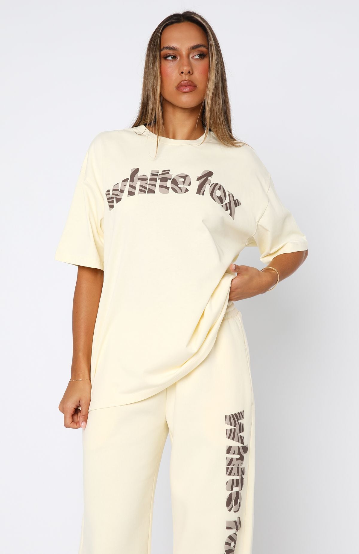 From The Archives Maya Oversized Tee Lemon | White Fox Boutique US