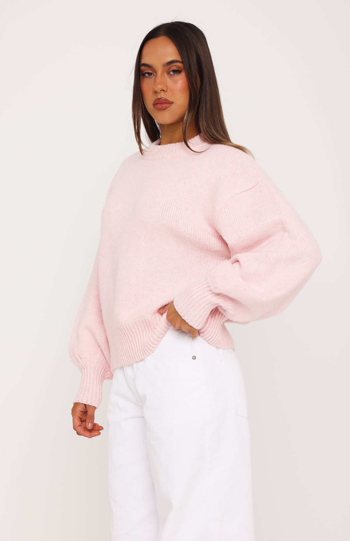 Sashi Knit Sweater Candyfloss | White Fox Boutique US