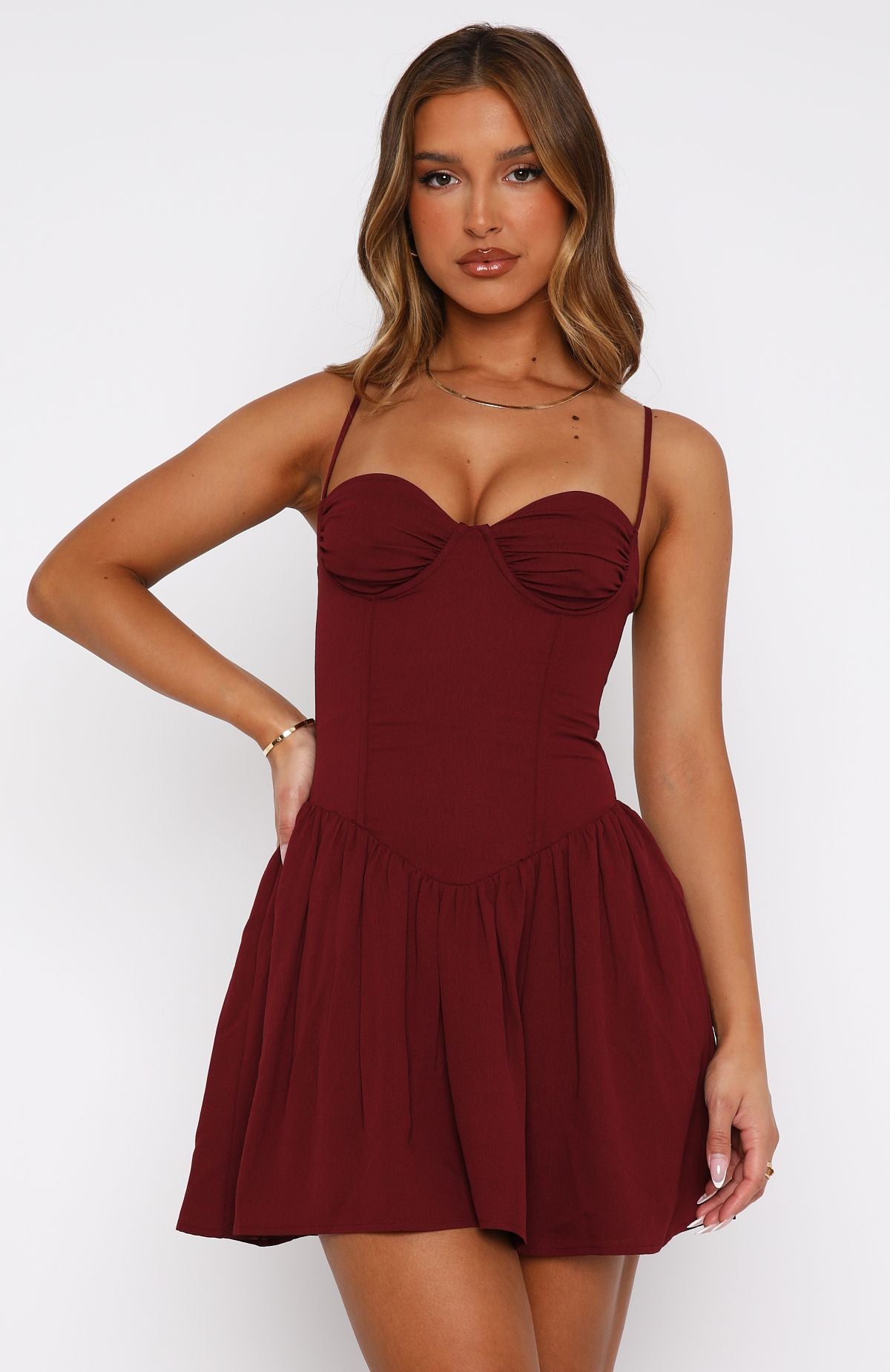 no you hang up mini dress wine You're A Problem Mini Dress Wine