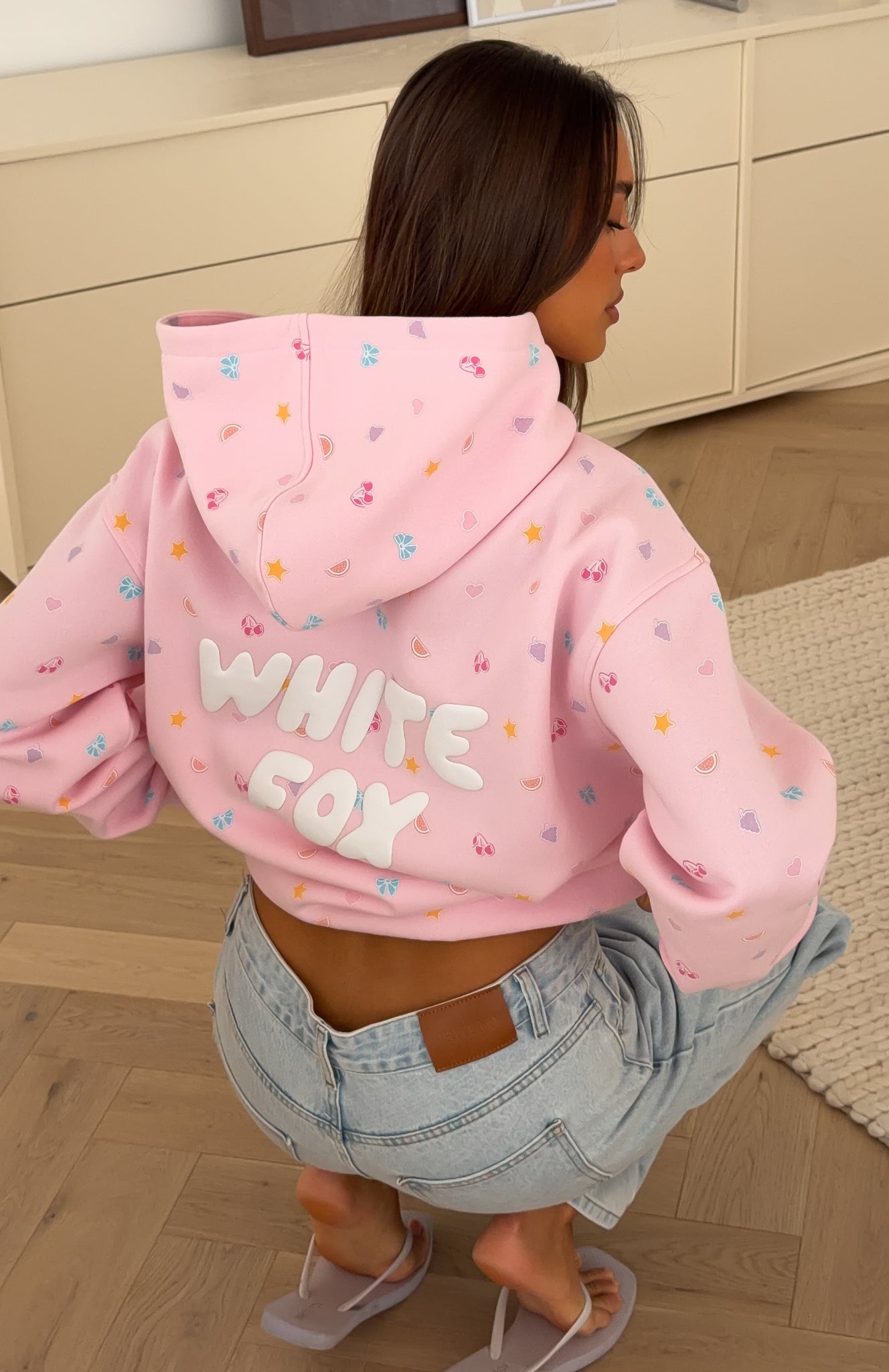 Vol. 2 Printed Oversized Hoodie Posy | White Fox Boutique US