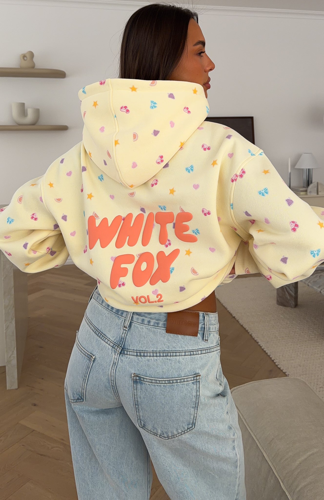 Vol. 2 Printed Oversized Hoodie Lemon | White Fox Boutique US