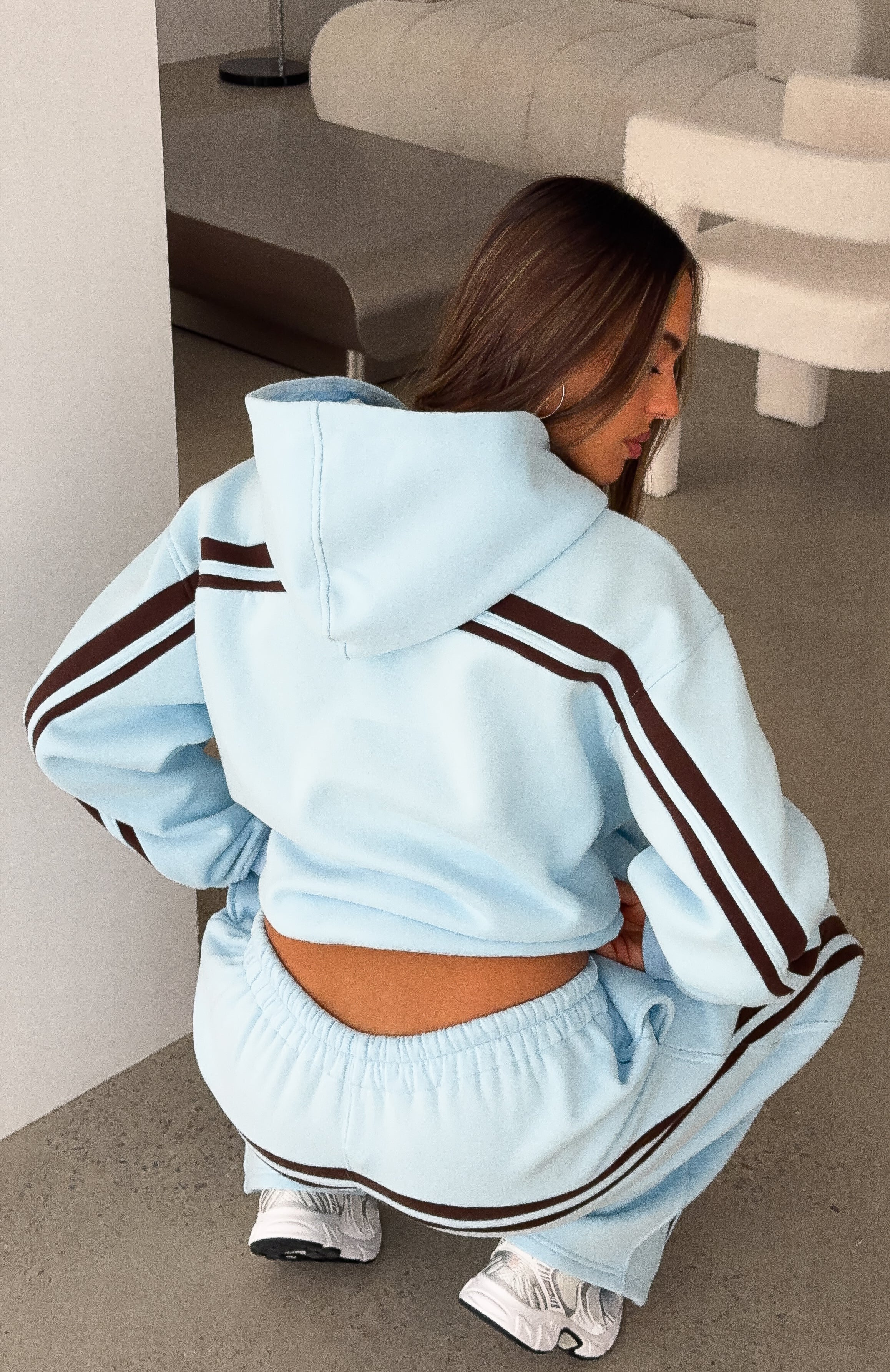 We Both Know Oversized Hoodie Baby Blue | White Fox Boutique US