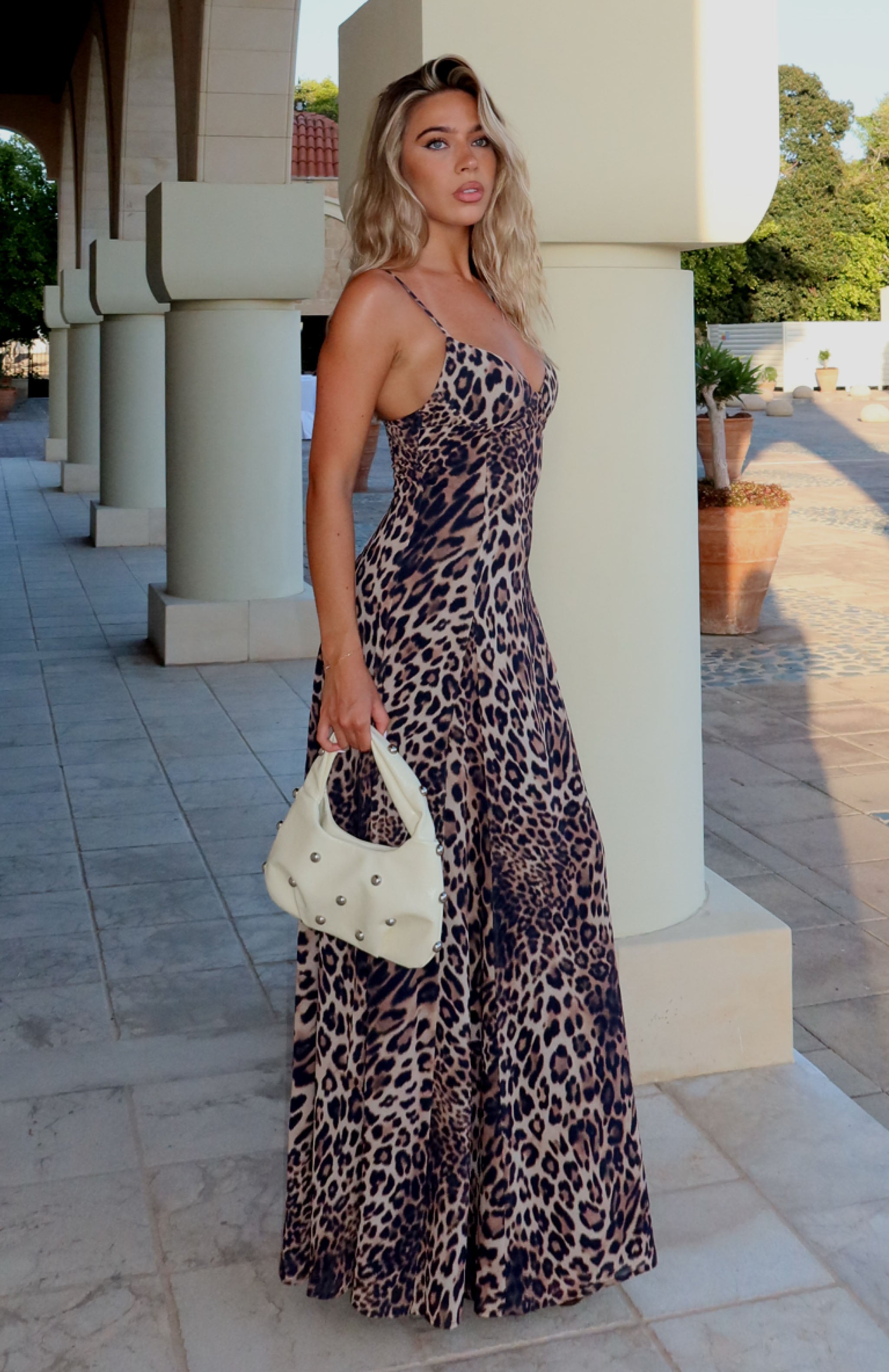 A Day In Nice Maxi Dress Leopard A Day In Nice Maxi Dress Leopard