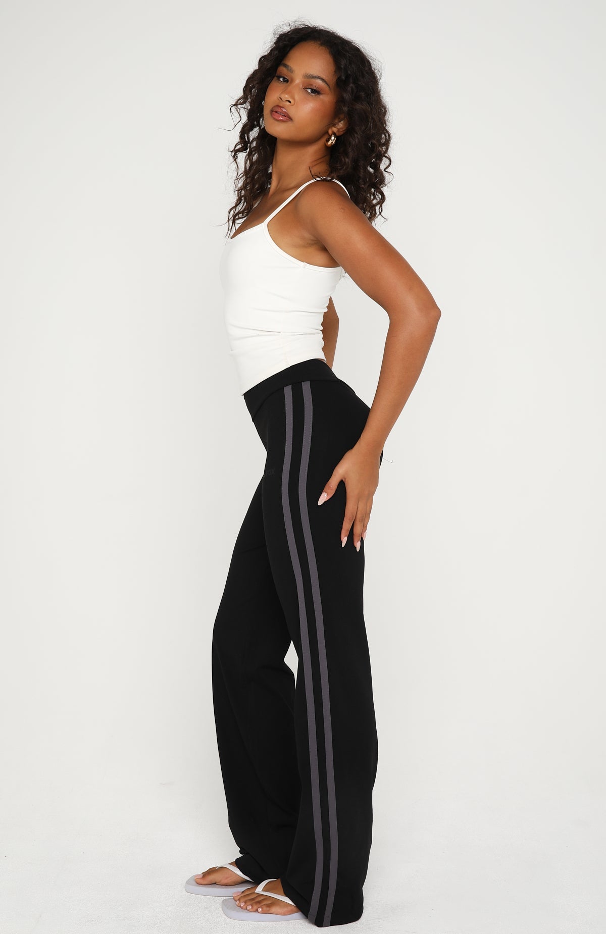 Almost Ready Straight Leg Pants Black | White Fox Boutique US