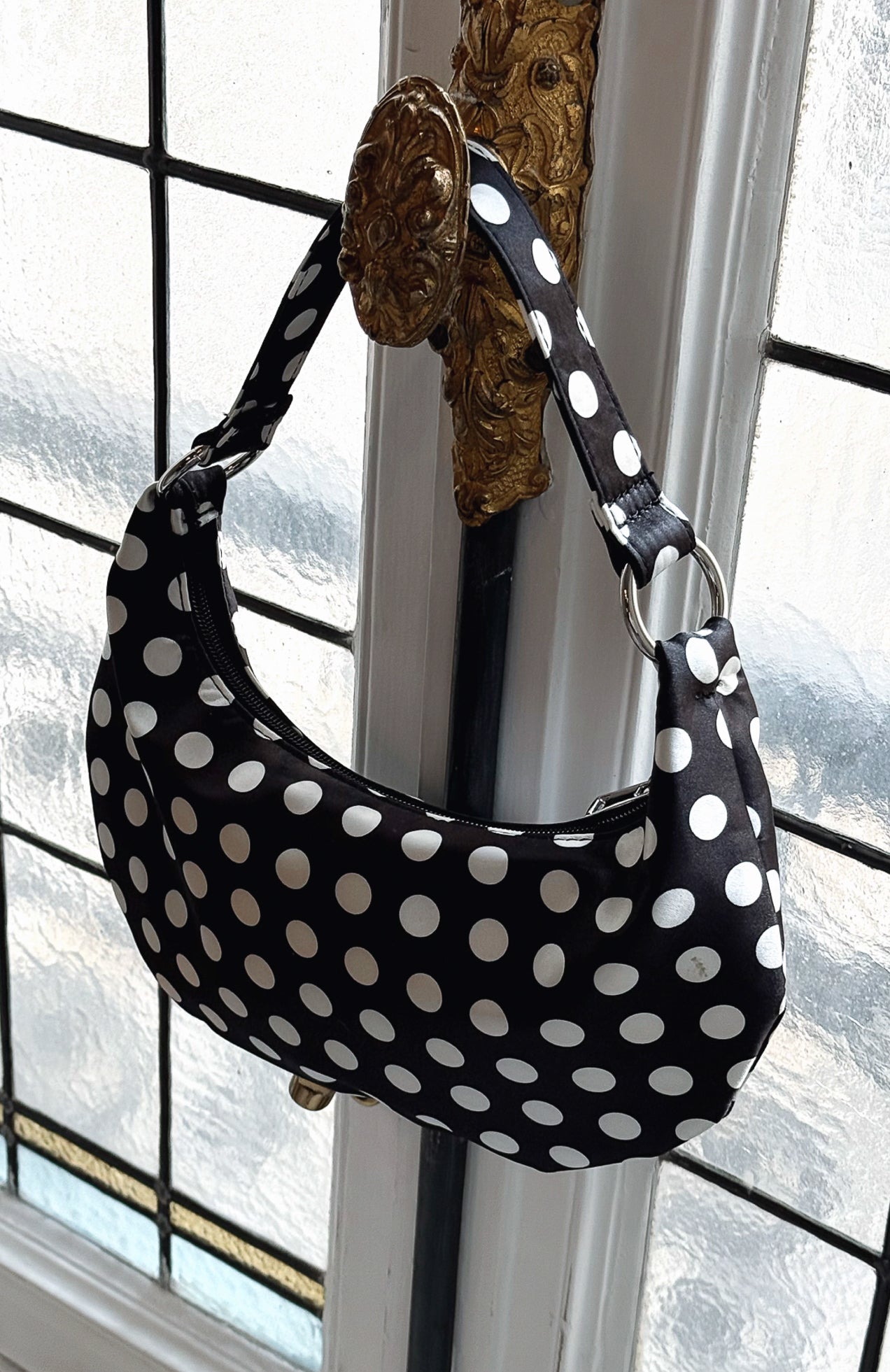 HTH ￼dot pattern shoulder bag Hendrix Shoulder, Black