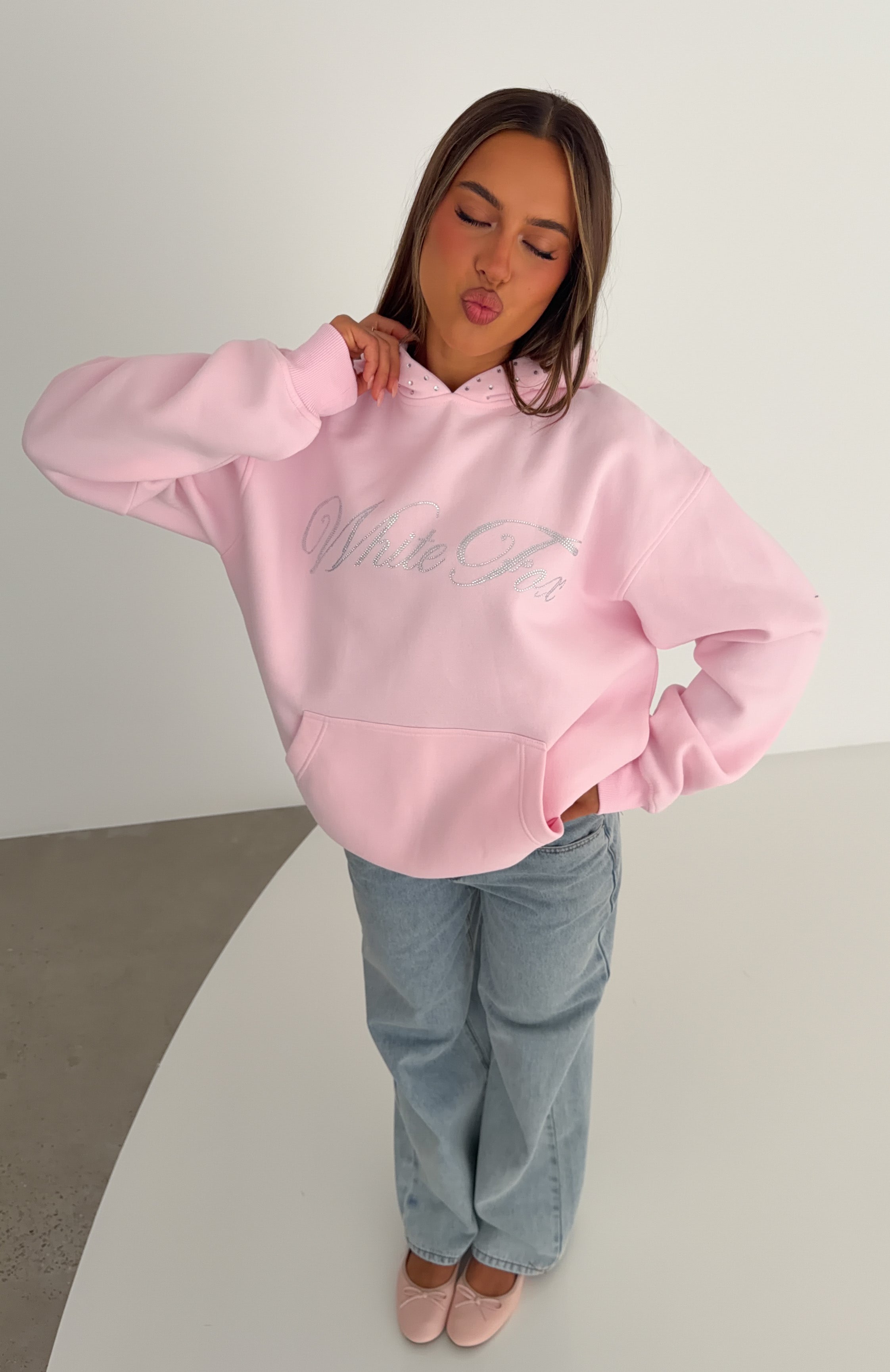Diamond Sky Oversized Hoodie Posy | White Fox Boutique US