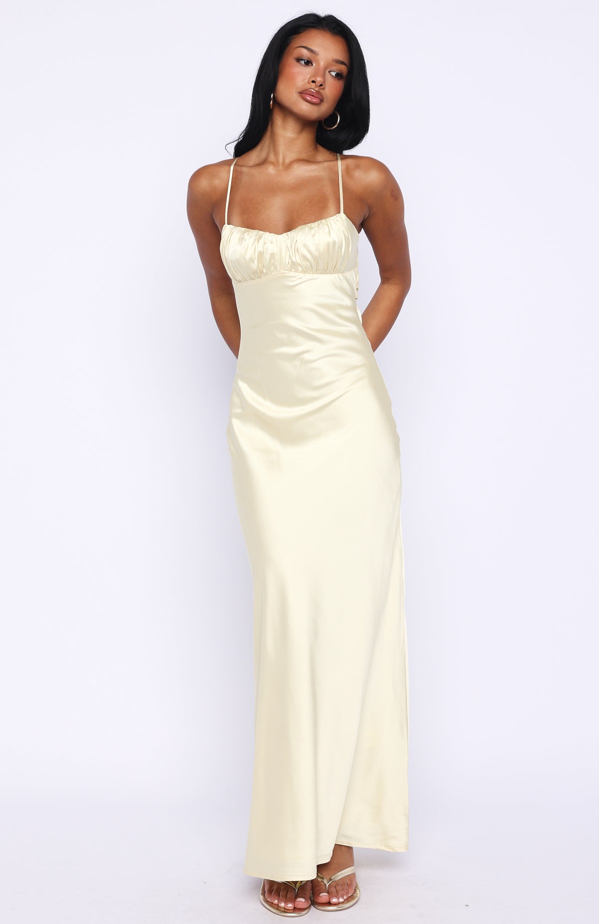 Change Locations Maxi Dress Lemon | White Fox Boutique US
