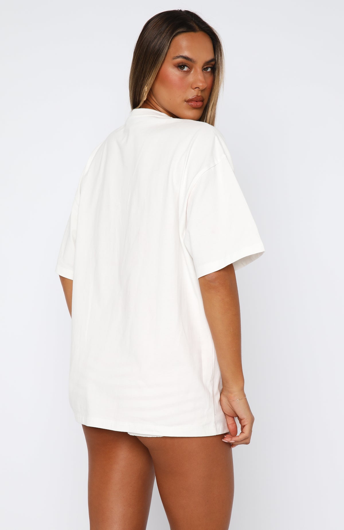Cherry Jam Oversized Tee White | White Fox Boutique US