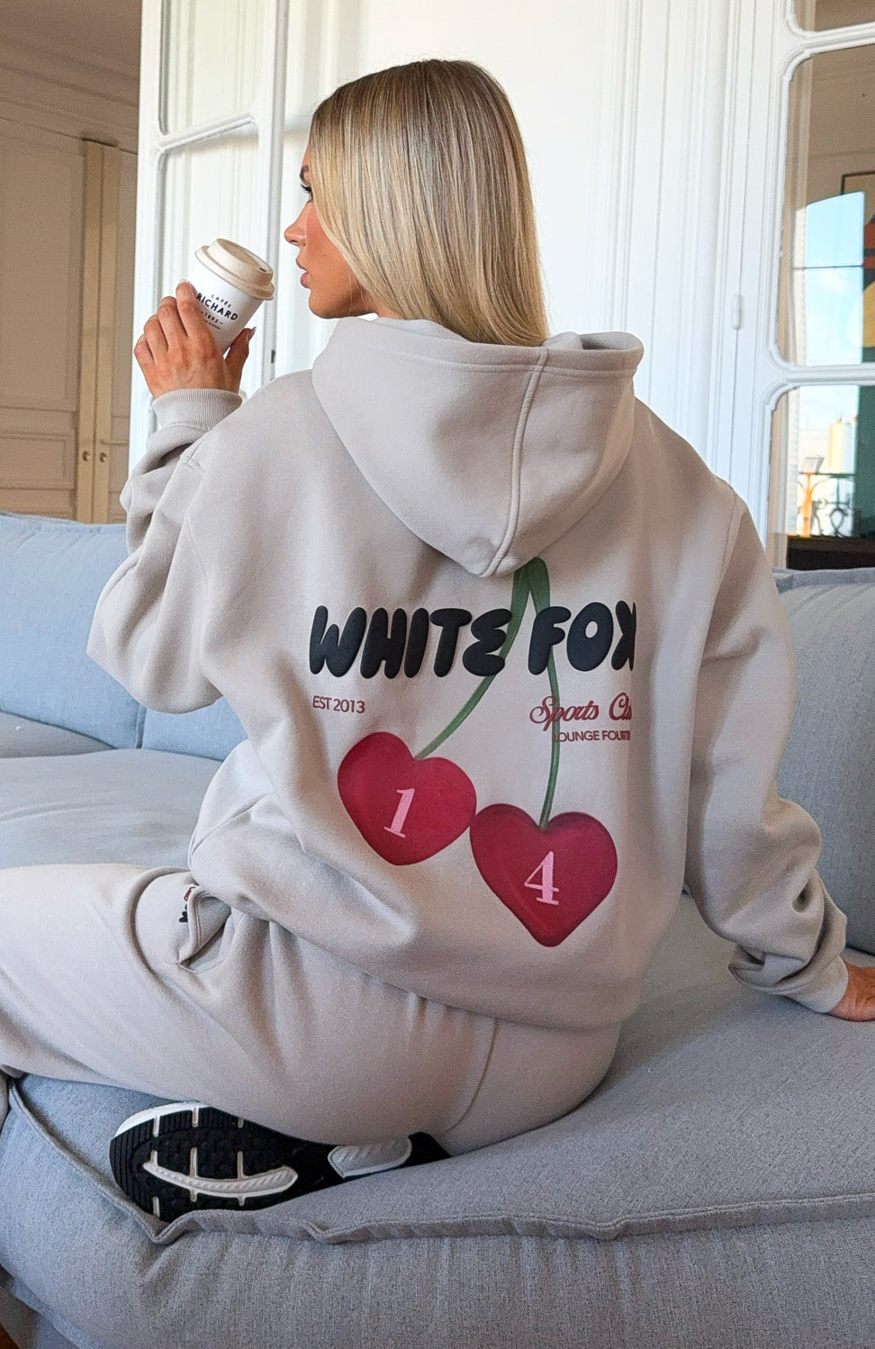 Club 14 Trinity Oversized Hoodie Moon | White Fox Boutique US