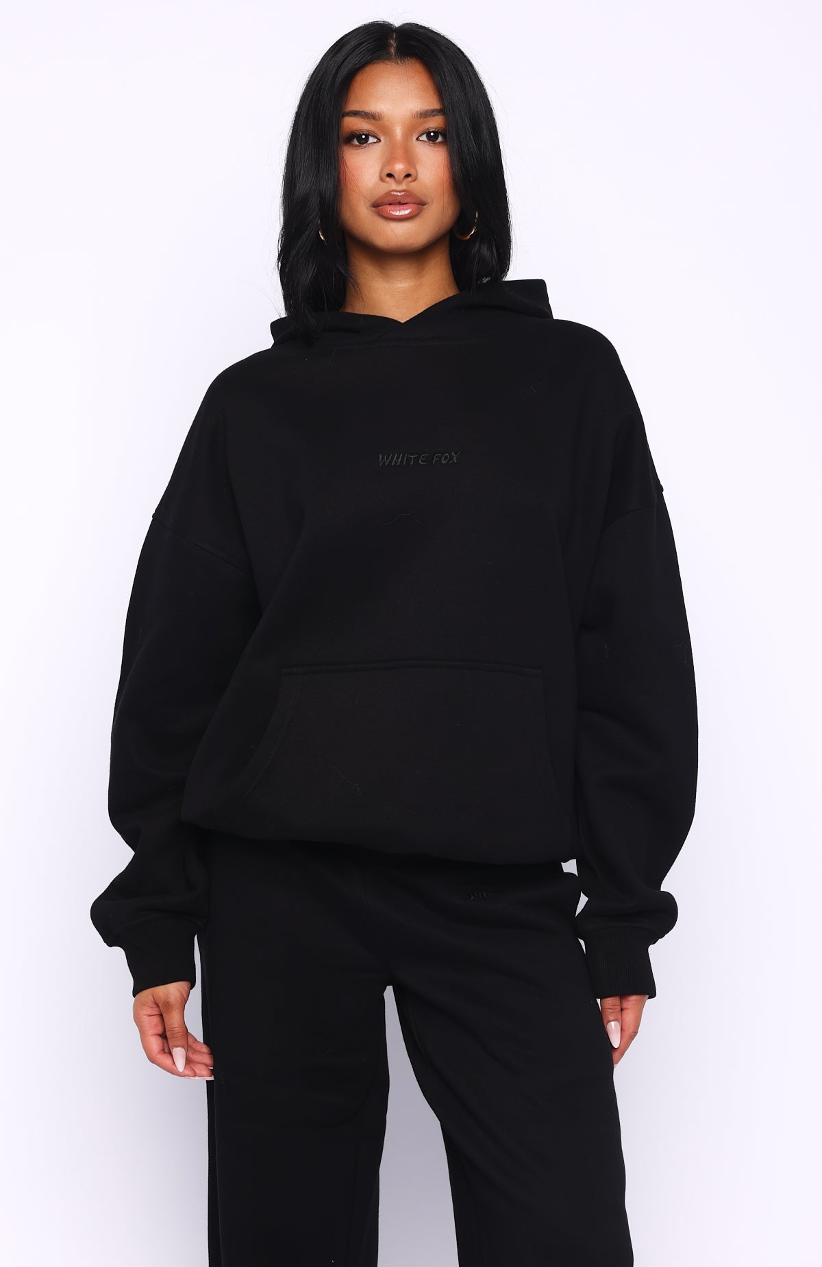 LONG HOODIE（BLACK） Lサイズ 未開封品 Come A Long Way Oversized Hoodie Black | White Fox Boutique US