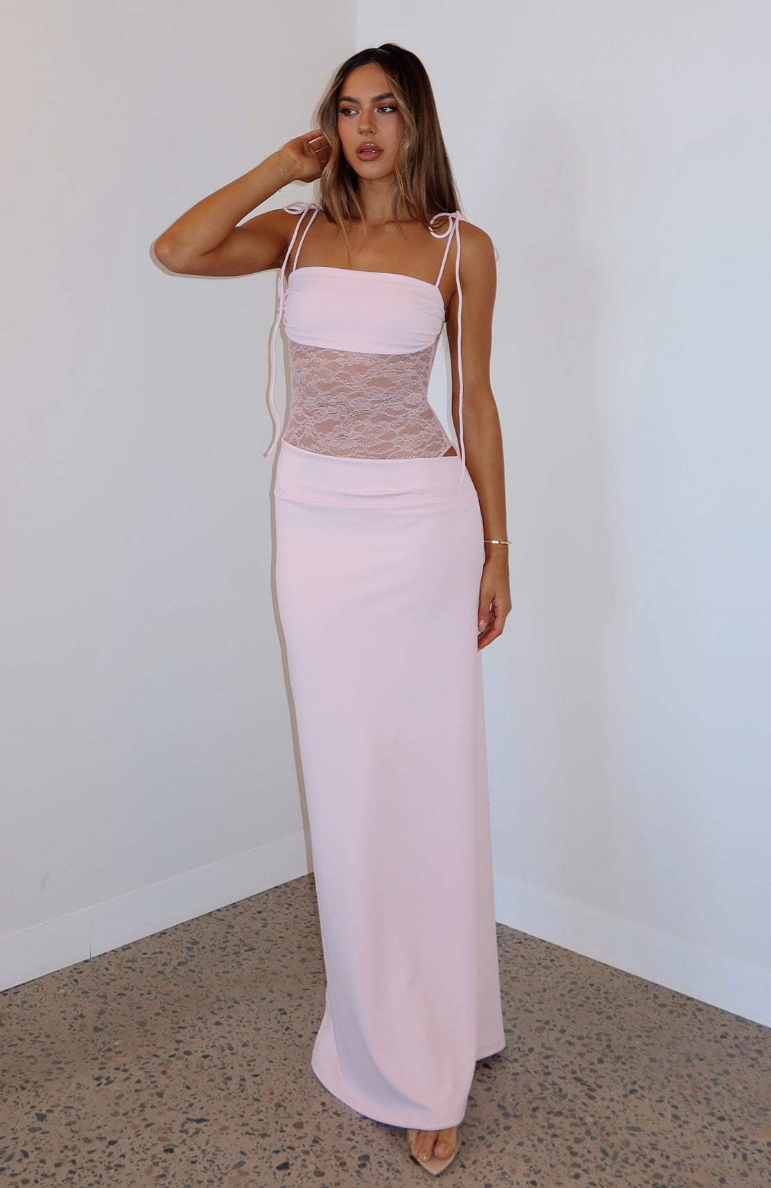 knee length dresses for ladies Pretty In Pink Maxi Dress main image 0