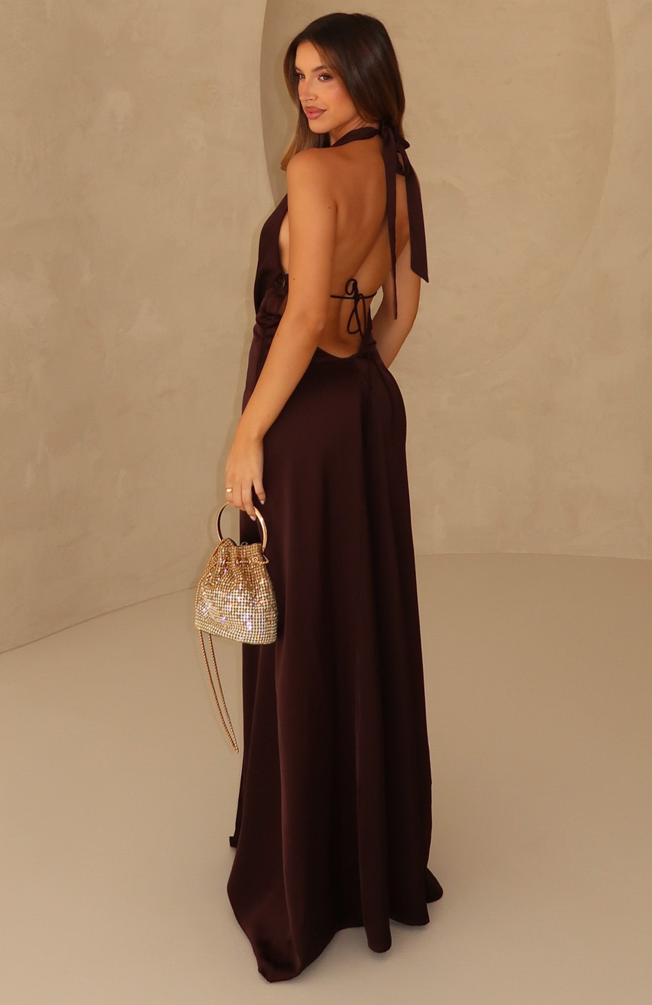 delicate maxi dress Delicate Delight Maxi Dress Chocolate
