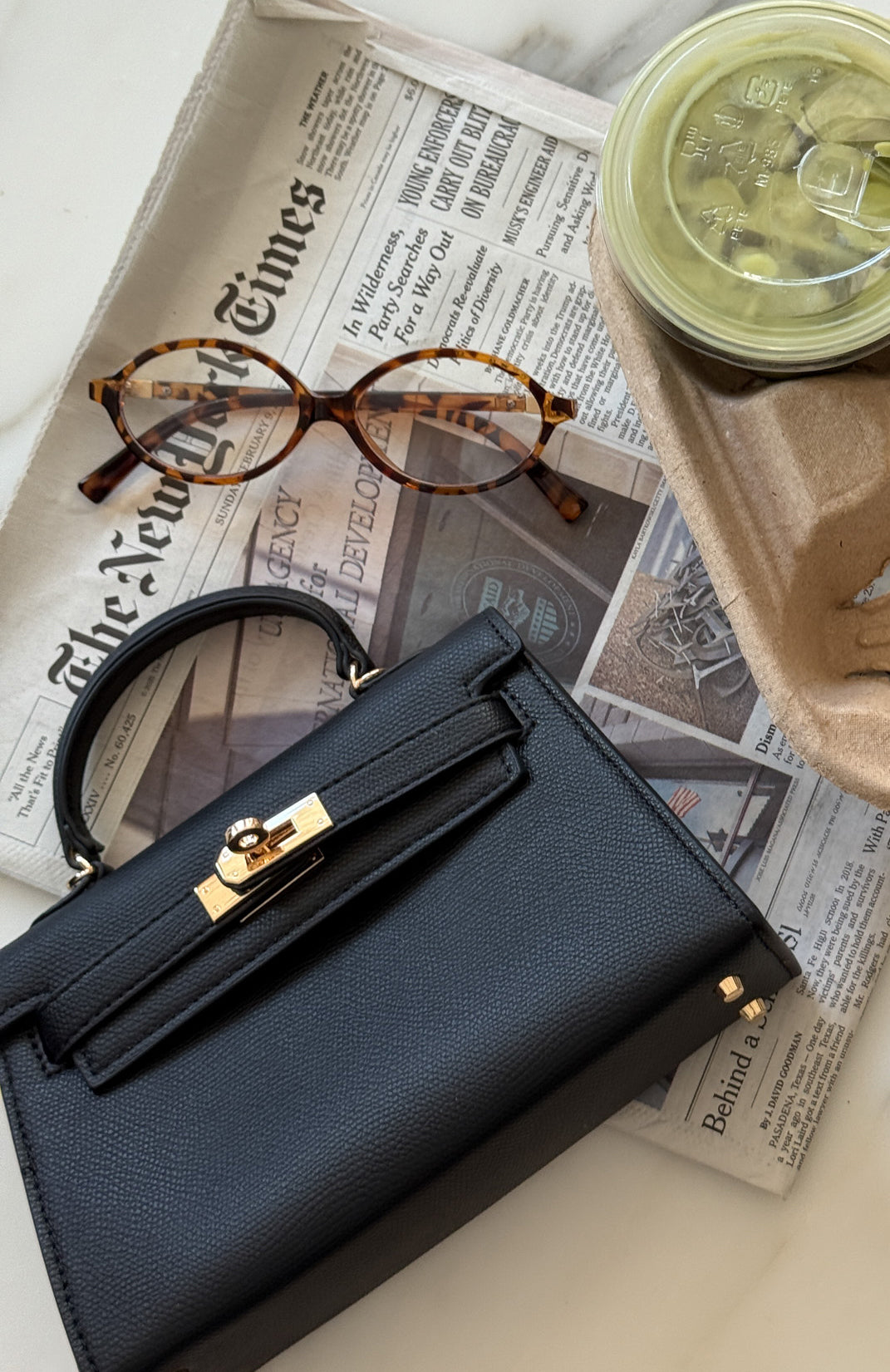 Hope Top Handle Bag Black | White Fox Boutique US