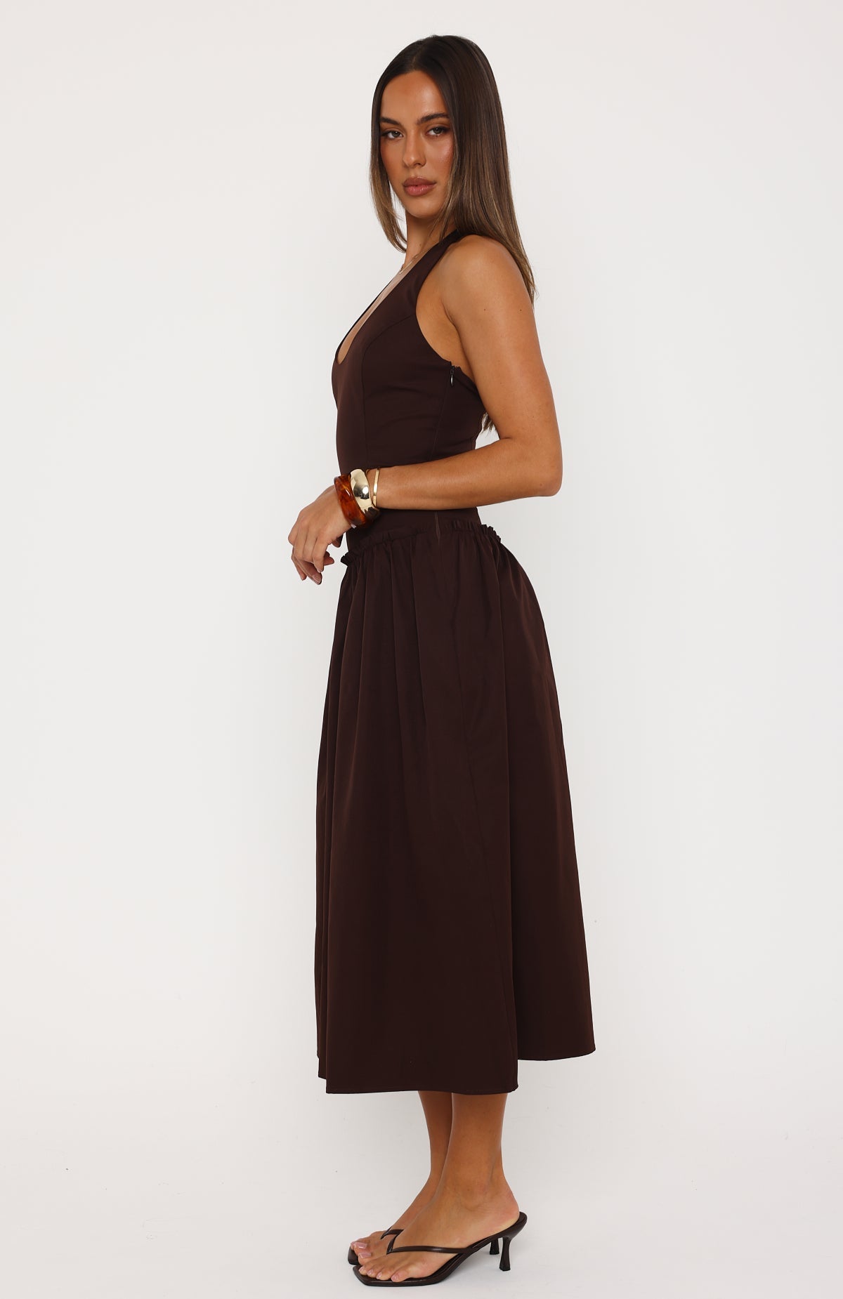 honey midi dress Hot Honey Haze Midi Dress Chocolate