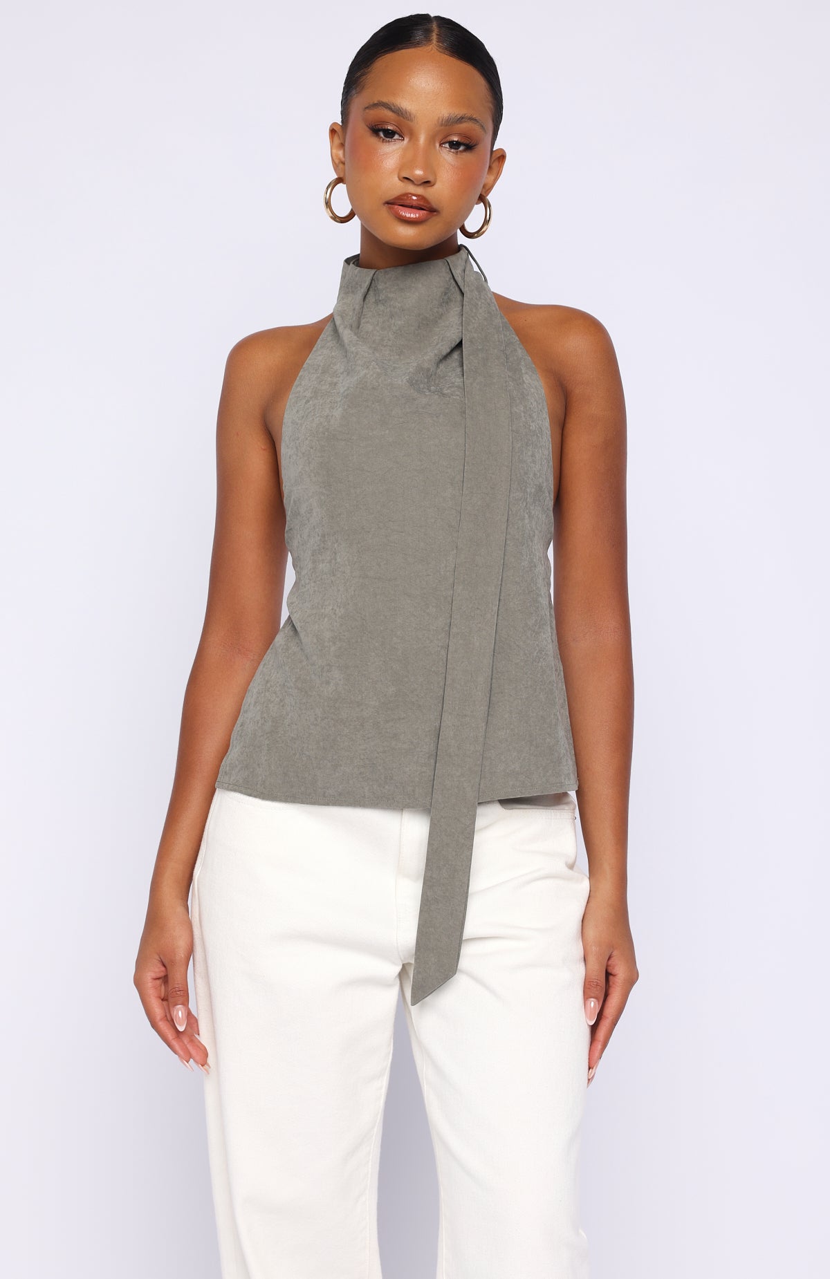 I'll Always Be Yours Halter Top Petrol | White Fox Boutique US