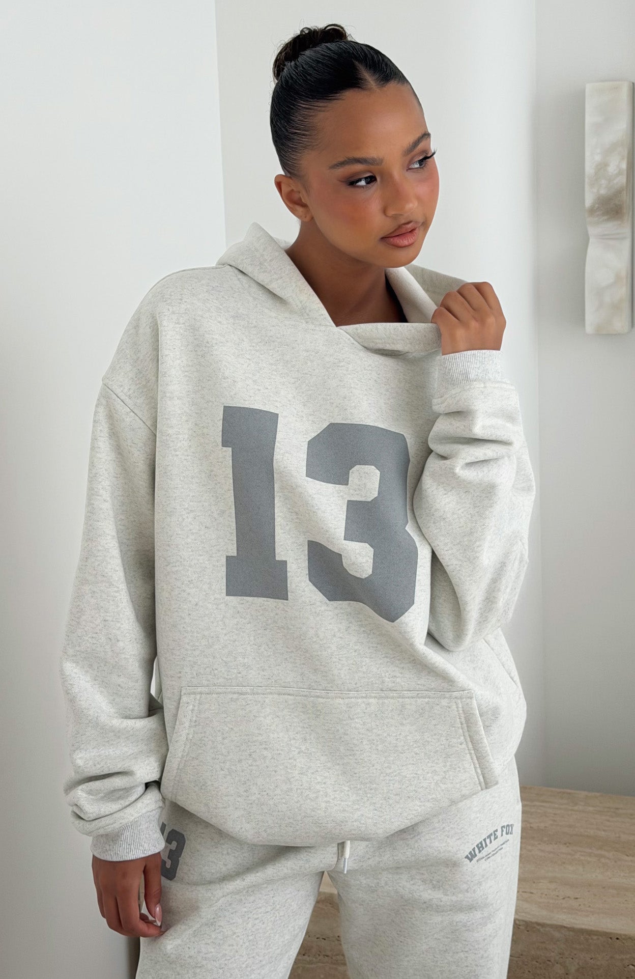 It's Your Chance Oversized Hoodie Grey Marle | White Fox Boutique US