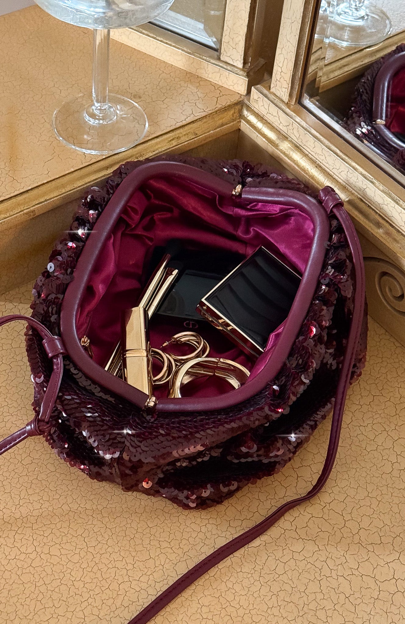 June Clutch Bag Burgundy June Clutch Bag Burgundy