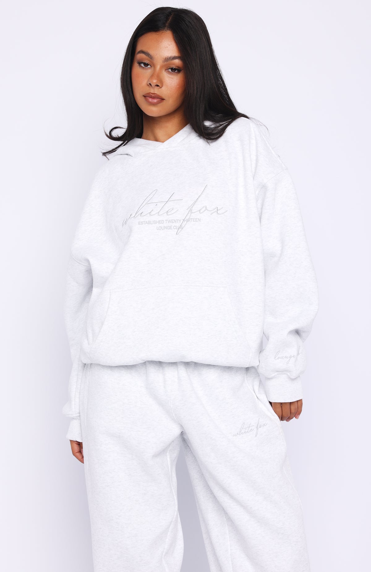 Know What You Want Oversized Hoodie Grey Marle | White Fox Boutique US
